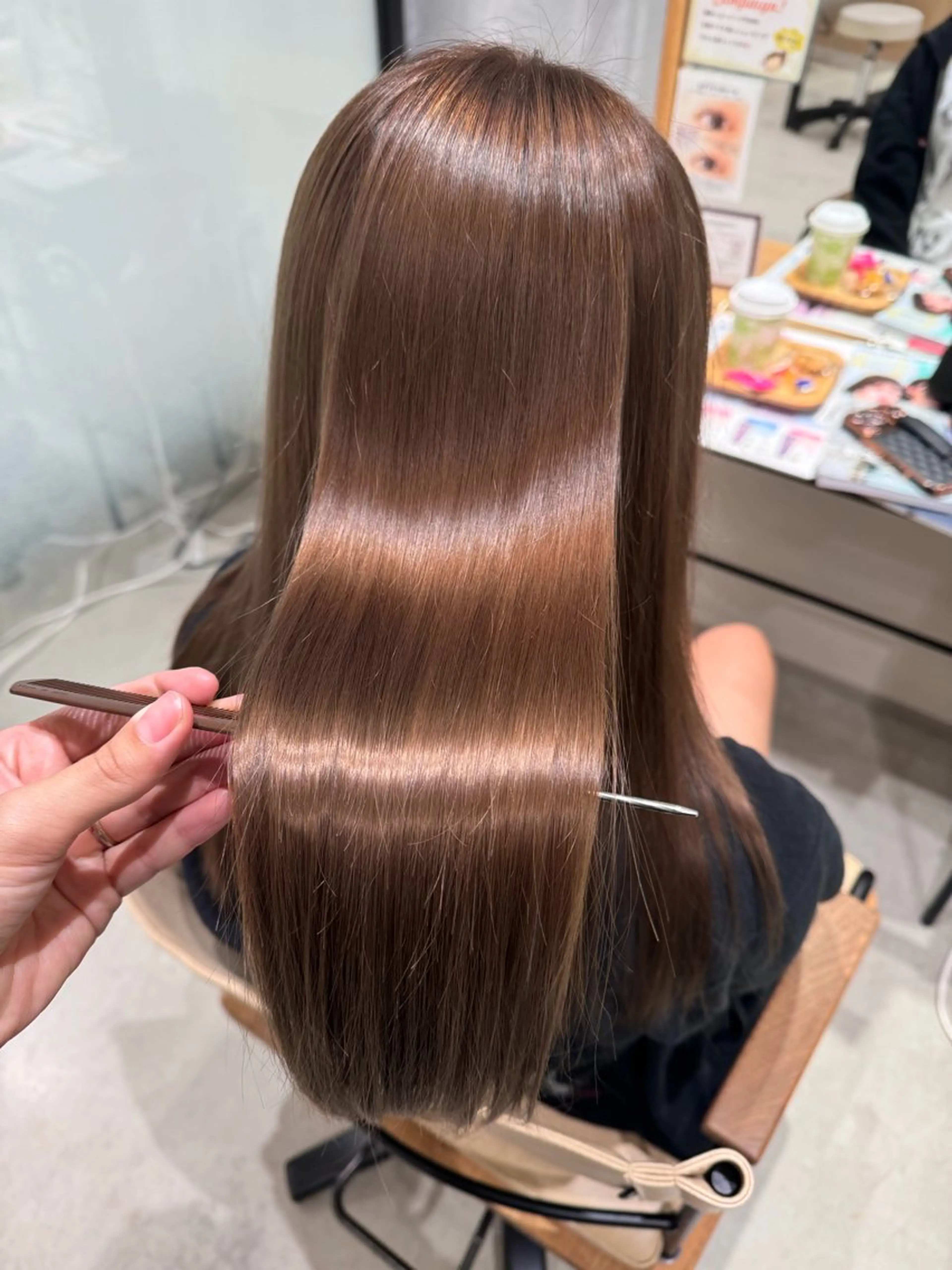 ロング カラー カット ヘアカラー トリートメント Tamagawa Sakiのヘアスタイル