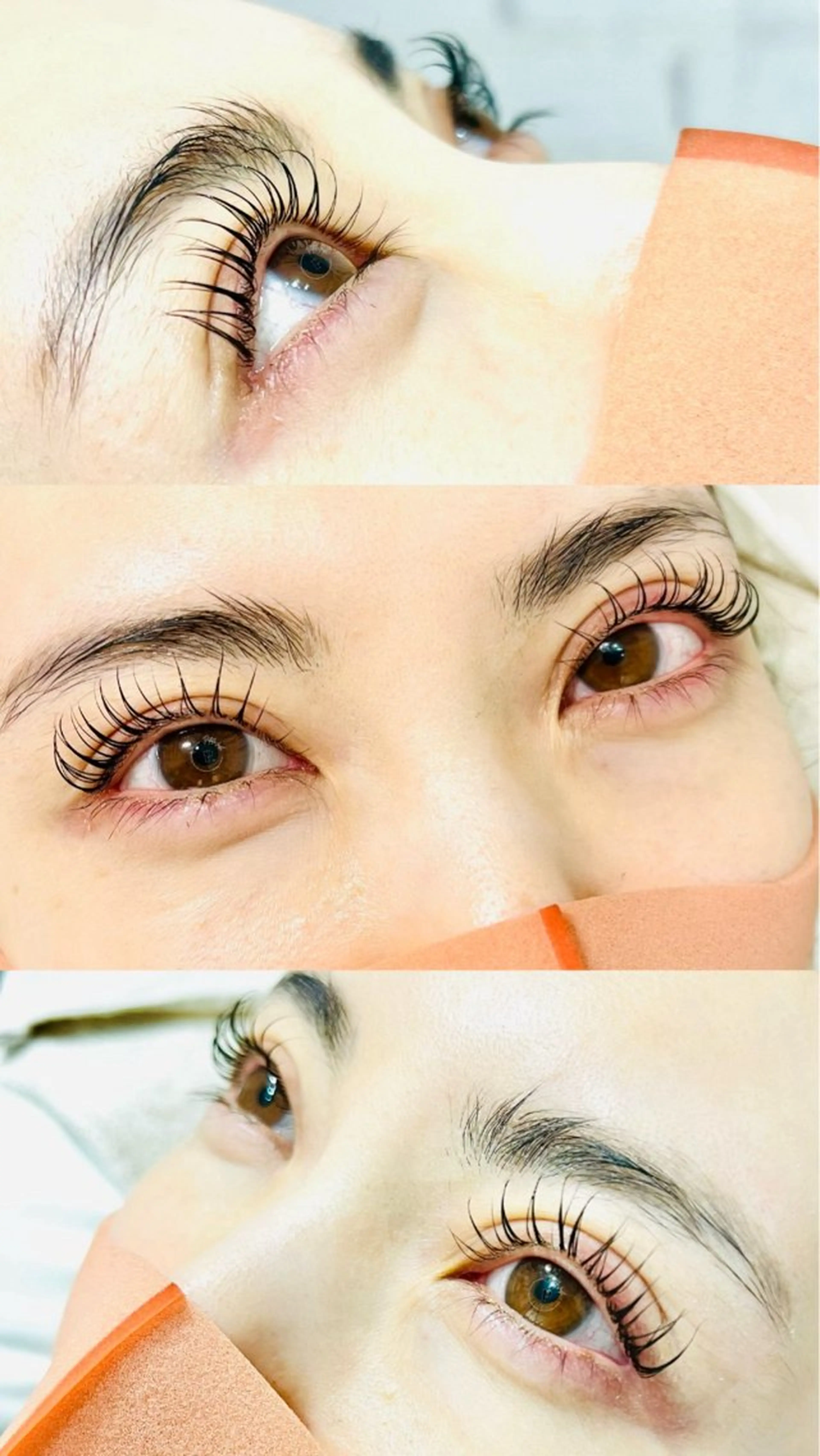 【新規U24/ミニモ学割】上まつげパーマ　Cカール4000円　束感仕上げも可　コーティング込みの写真