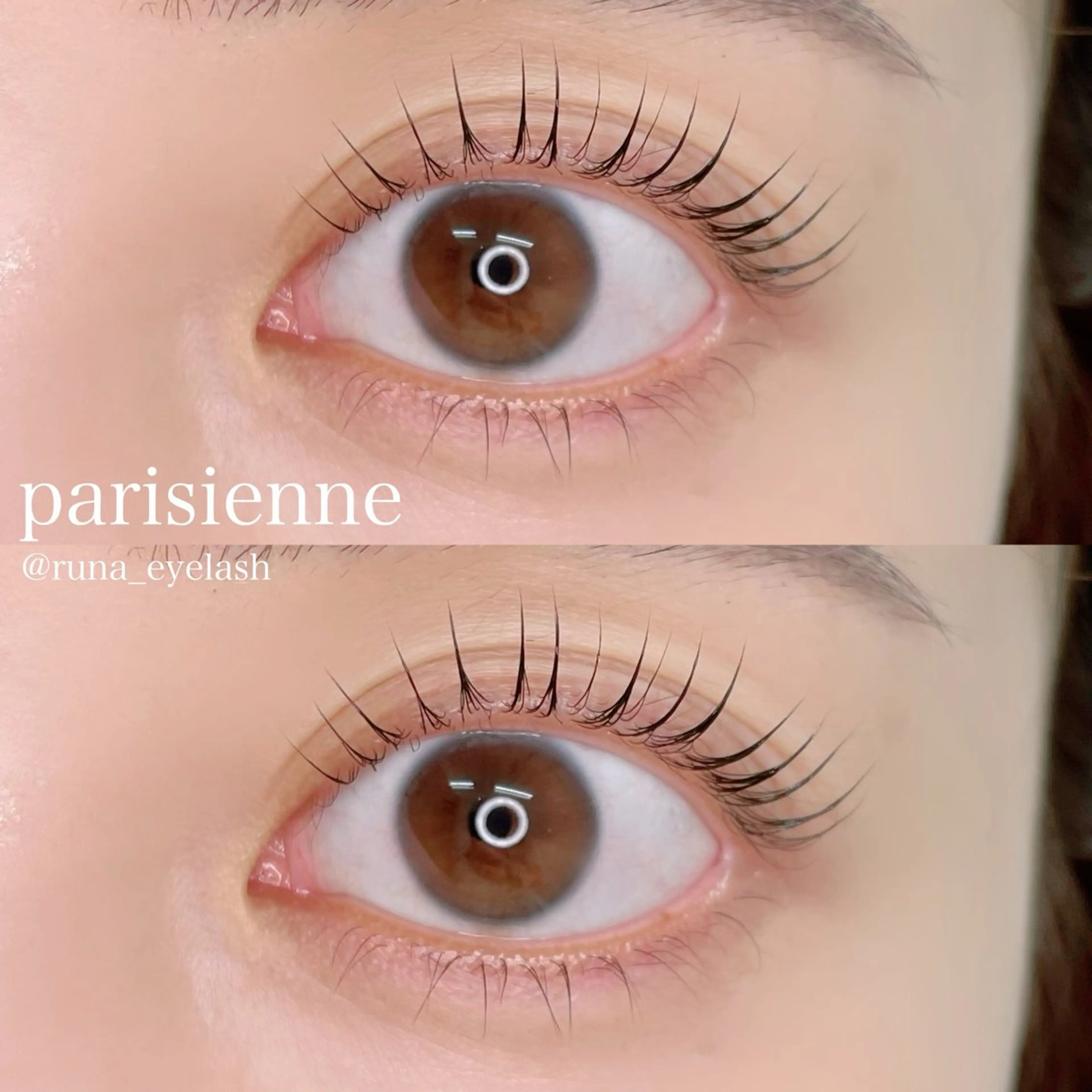 マツエク・マツパ パリジェンヌラッシュリフト kondo runaのマツエク・マツパデザイン