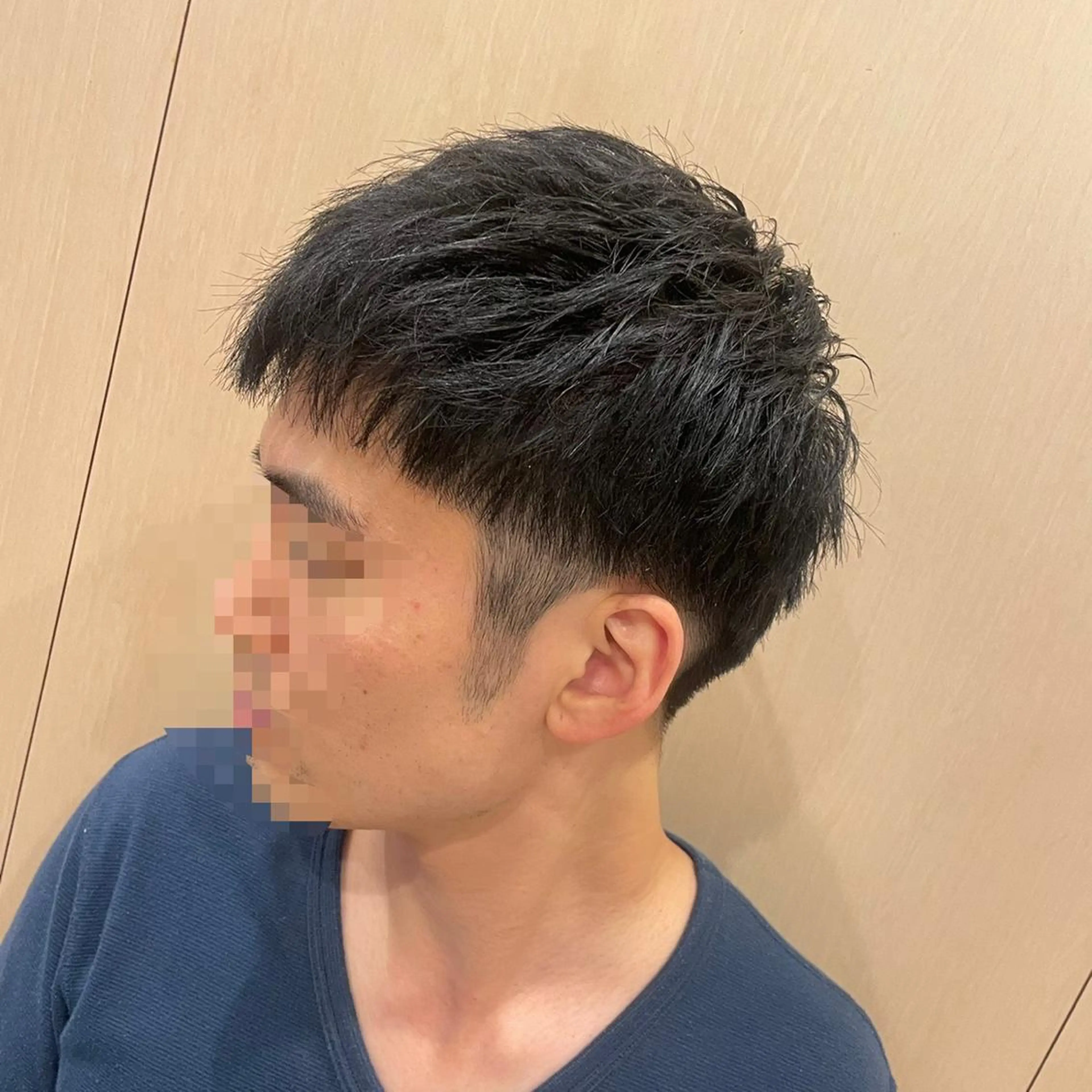 ミディアム 時野谷 心のヘアスタイル