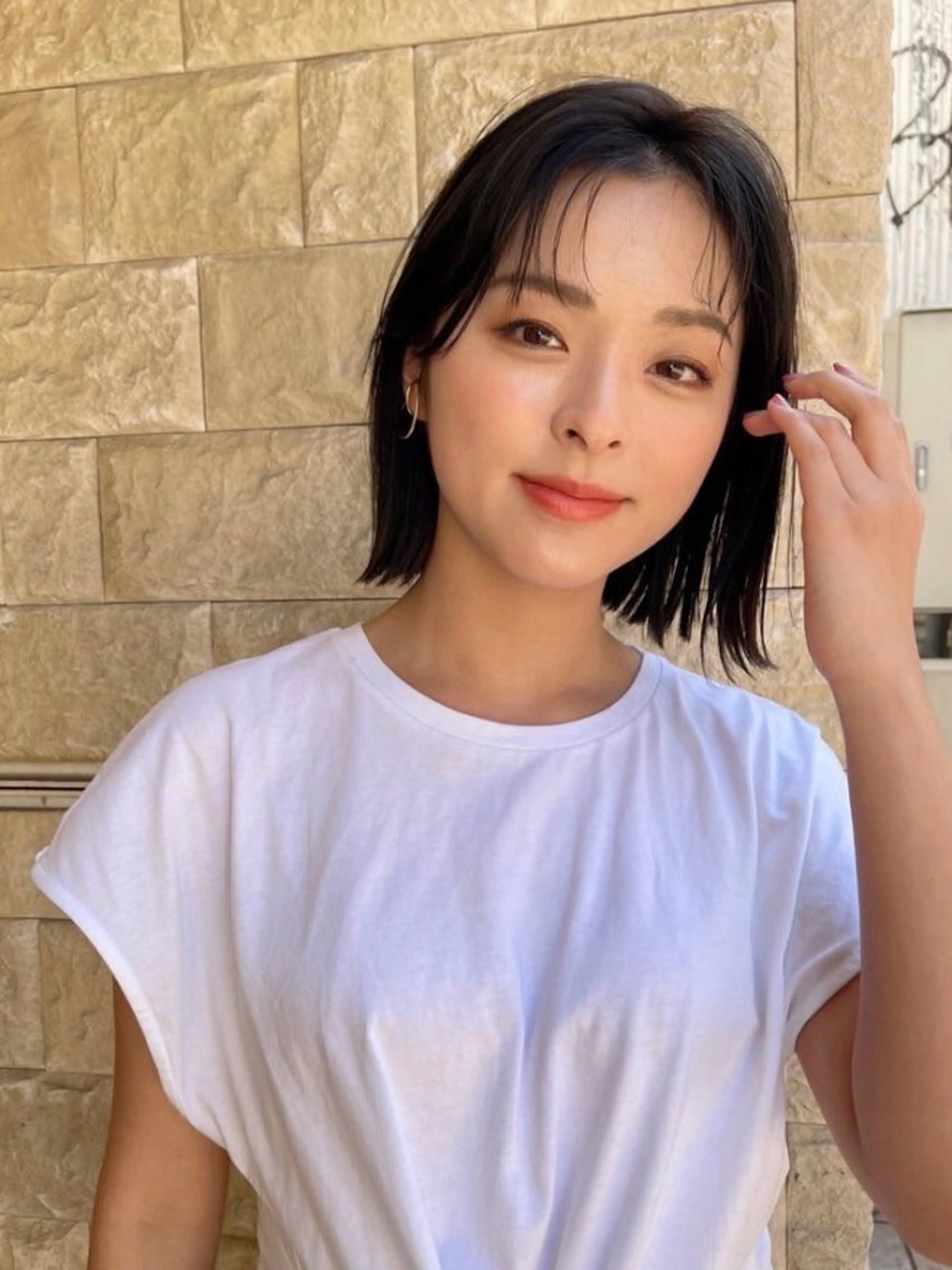 ミディアム 谷口 琉希のヘアスタイル