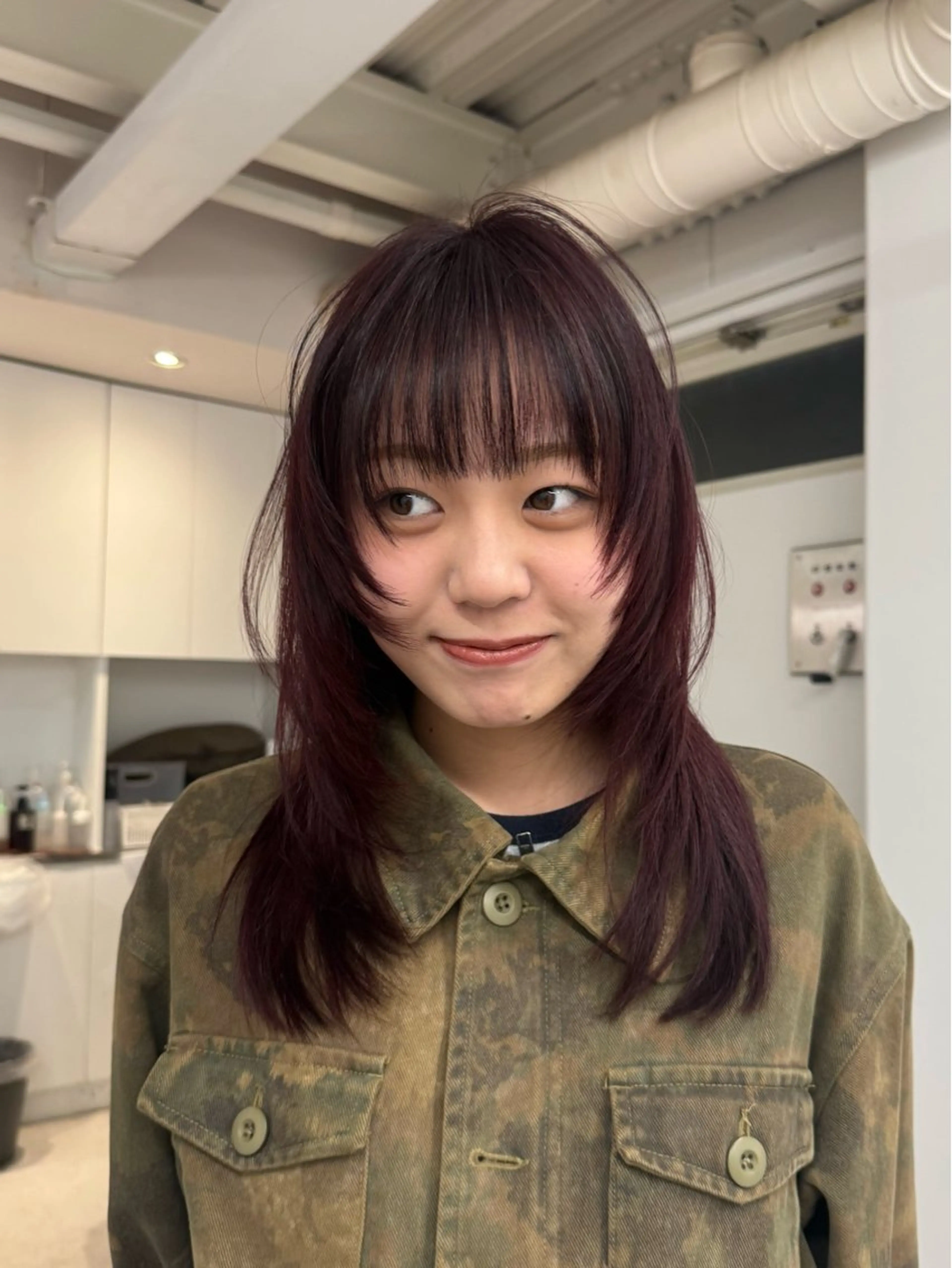 セミロング カラー ヘアアレンジ ヘアカラー トリートメント 🦠デザインカラー/ 魚瀬あおい🦠のヘアスタイル