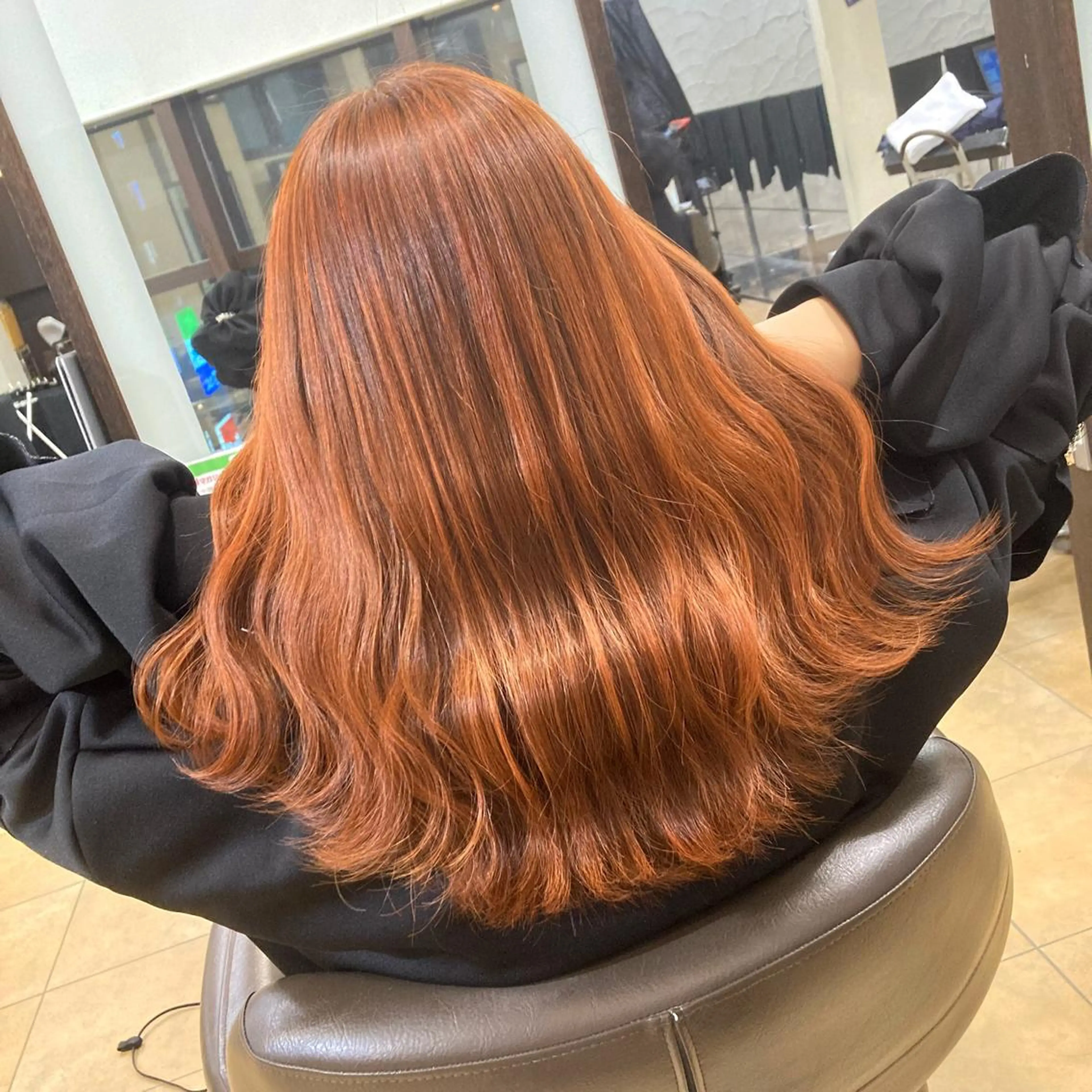 ミディアム ハイライト lien ヒジリのヘアスタイル