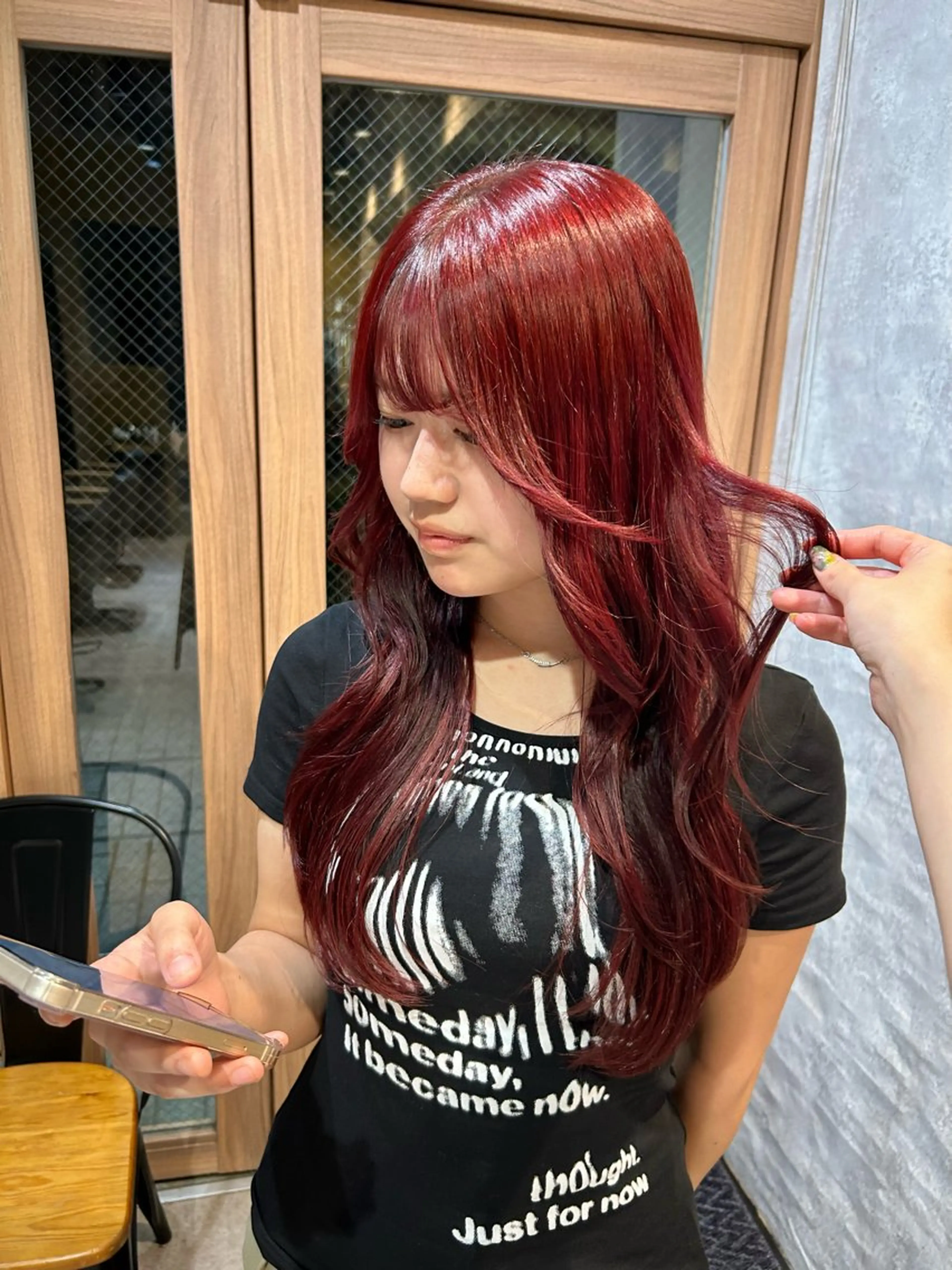 ロング カラー ブリーチ ブリーチなしカラー ヘアカラー レイヤースタイル COCORO 🎀のヘアスタイル