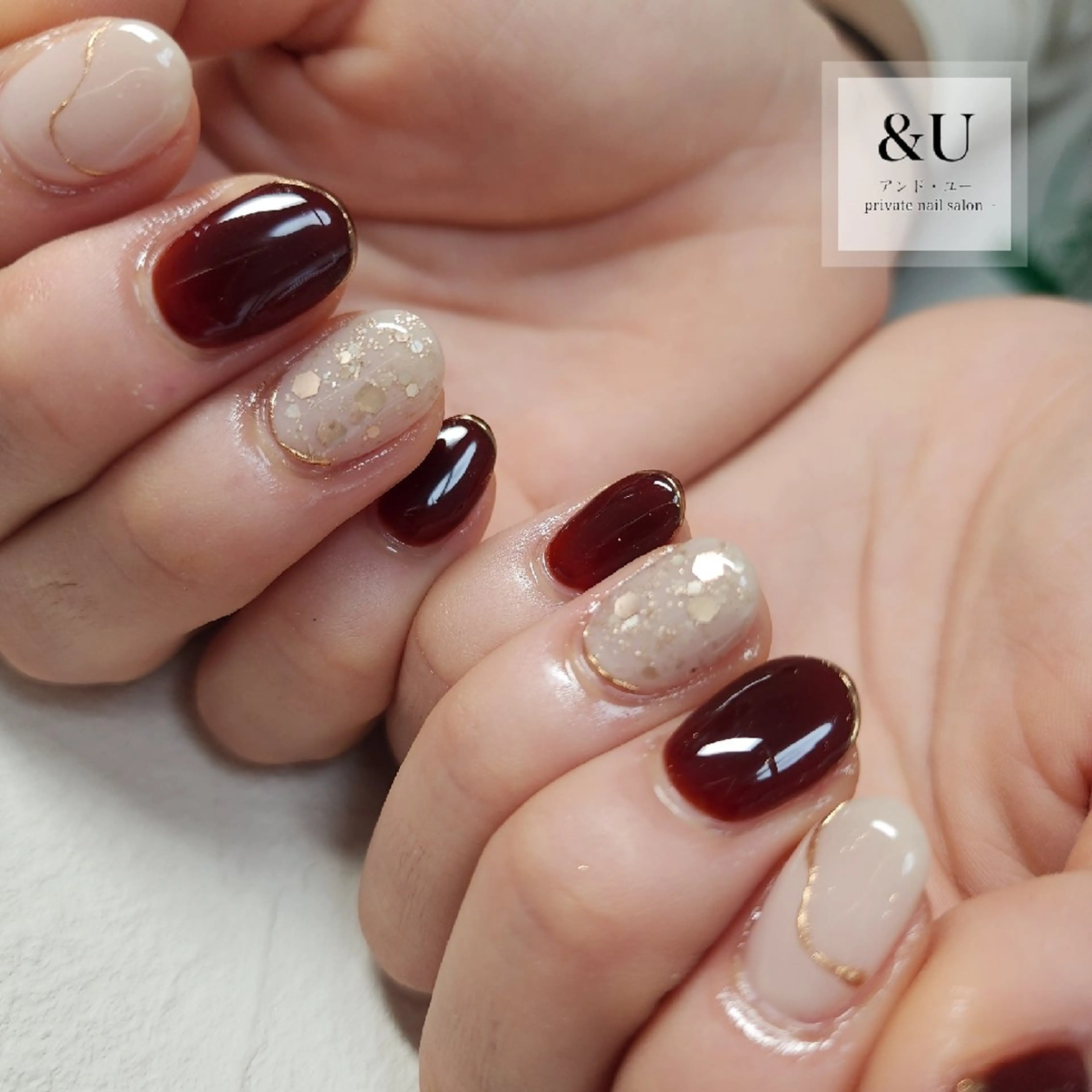 ネイル ロングネイル 持ち込み ハンドネイル ＆Ｕ (アンド・ユー)のネイルデザイン