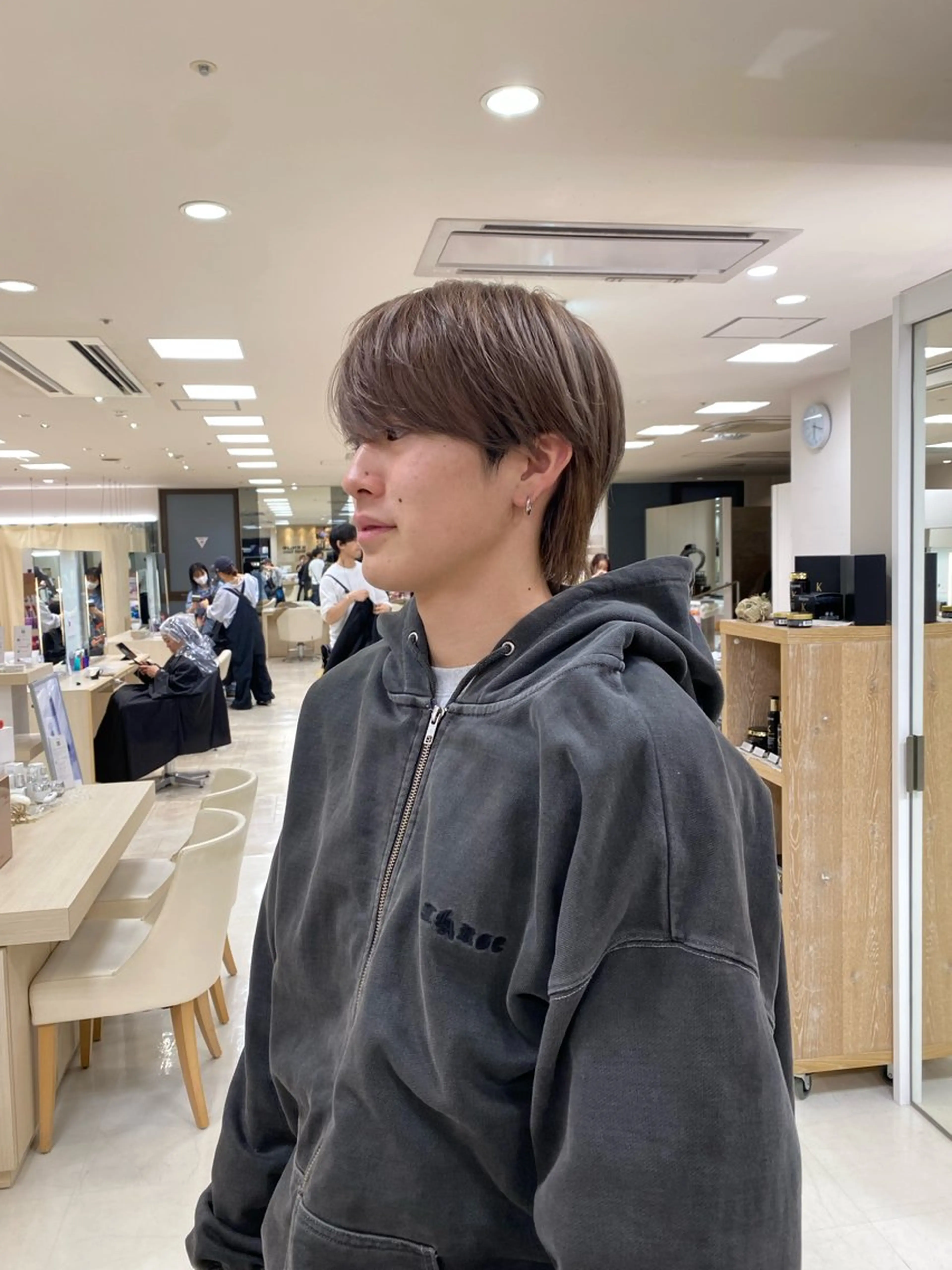 ショート カラー メンズ 湘南/メンズパーマ/ ハイライト/ユチカのヘアスタイル