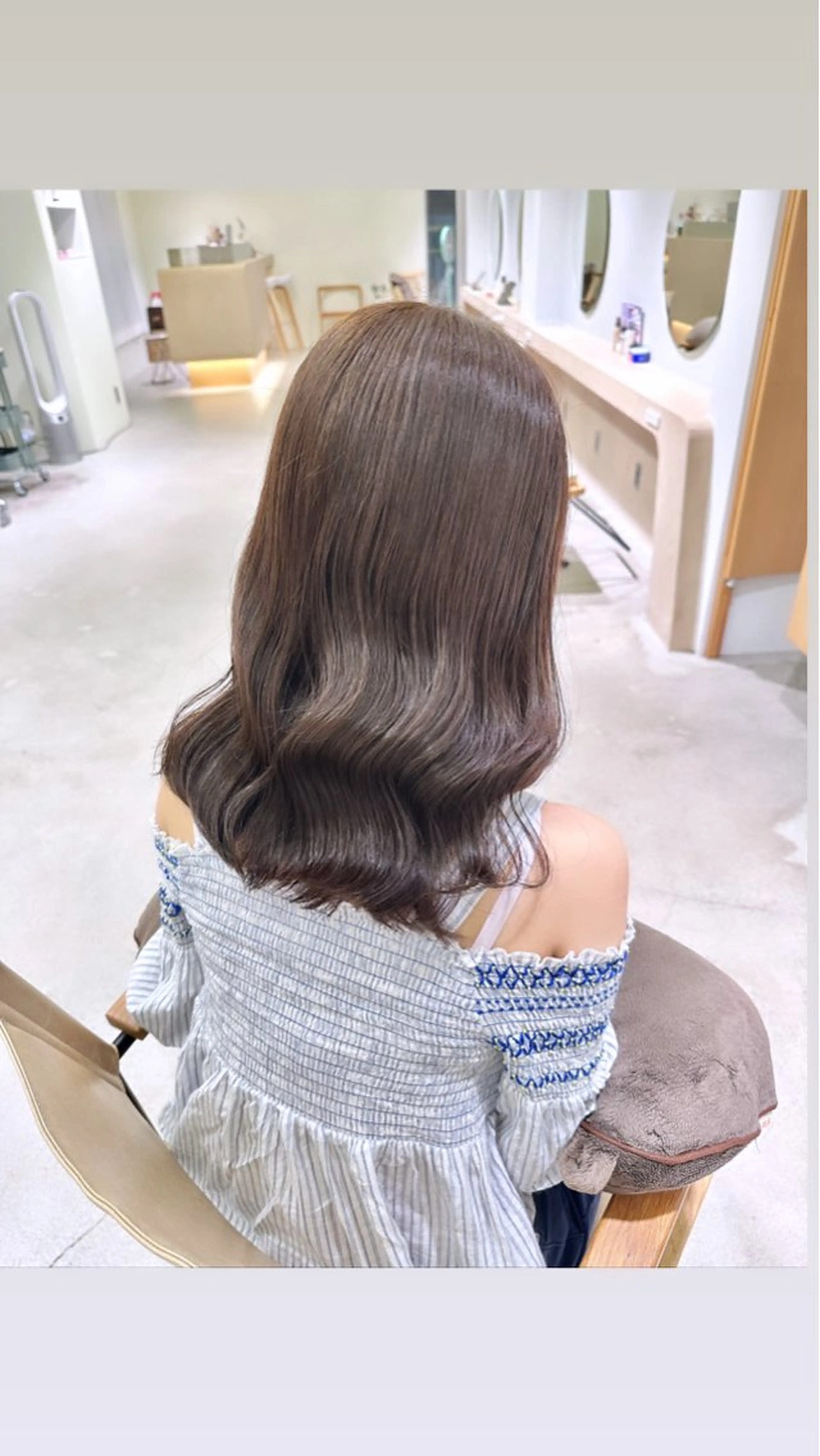 カラー ブリーチ ケアブリーチ ダブルカラー イヤリングカラー ハイライトカラー ulu名古屋栄所属・落合しほ/韓国ヘア/ 髪質改善/縮毛矯正のヘアスタイル