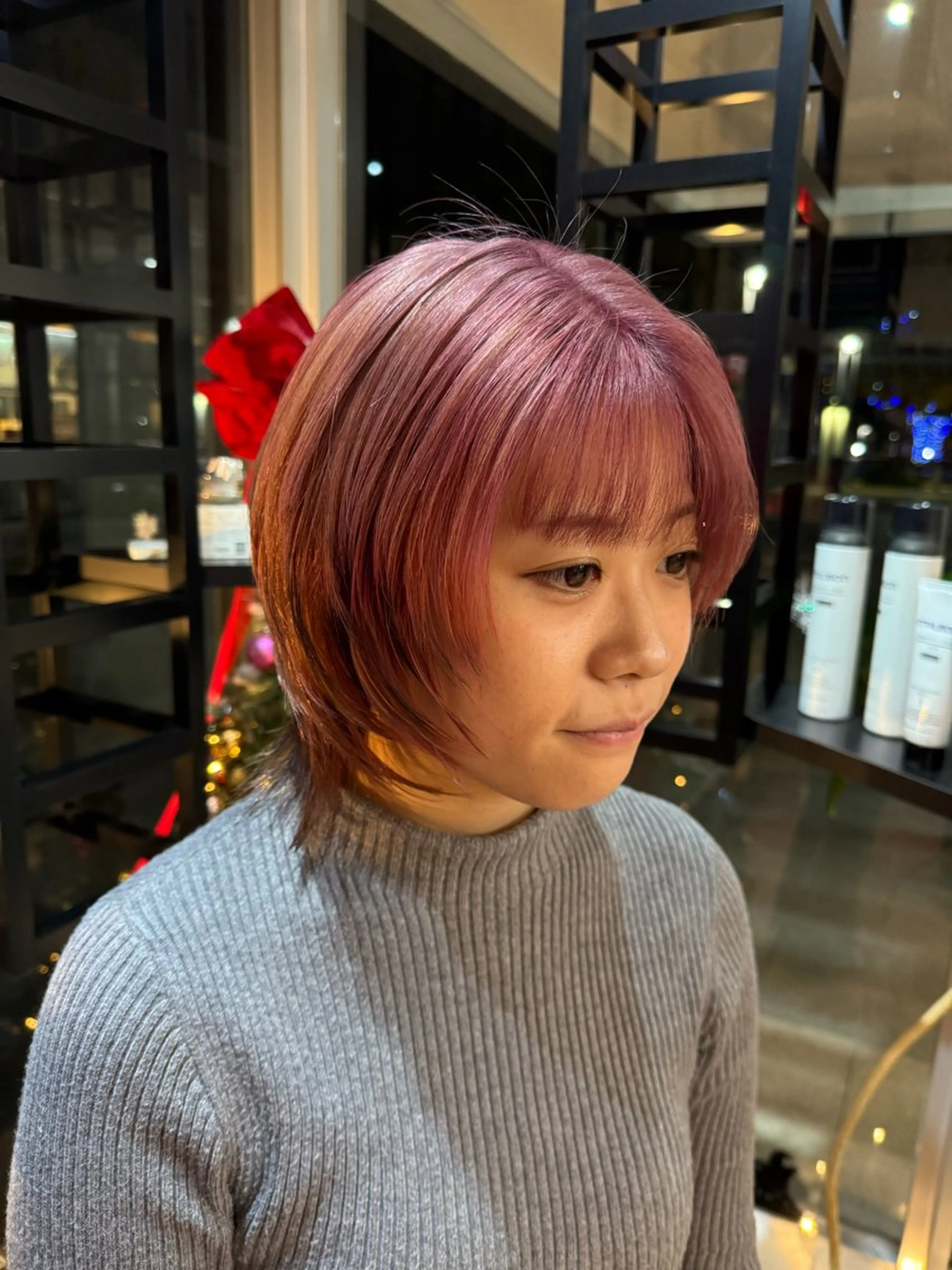 ミディアム カラー カット ヘアカラー トリートメント M.SLASH センター北店所属・髪質改善✨🫧三澤 廉 M.SLASHのヘアスタイル
