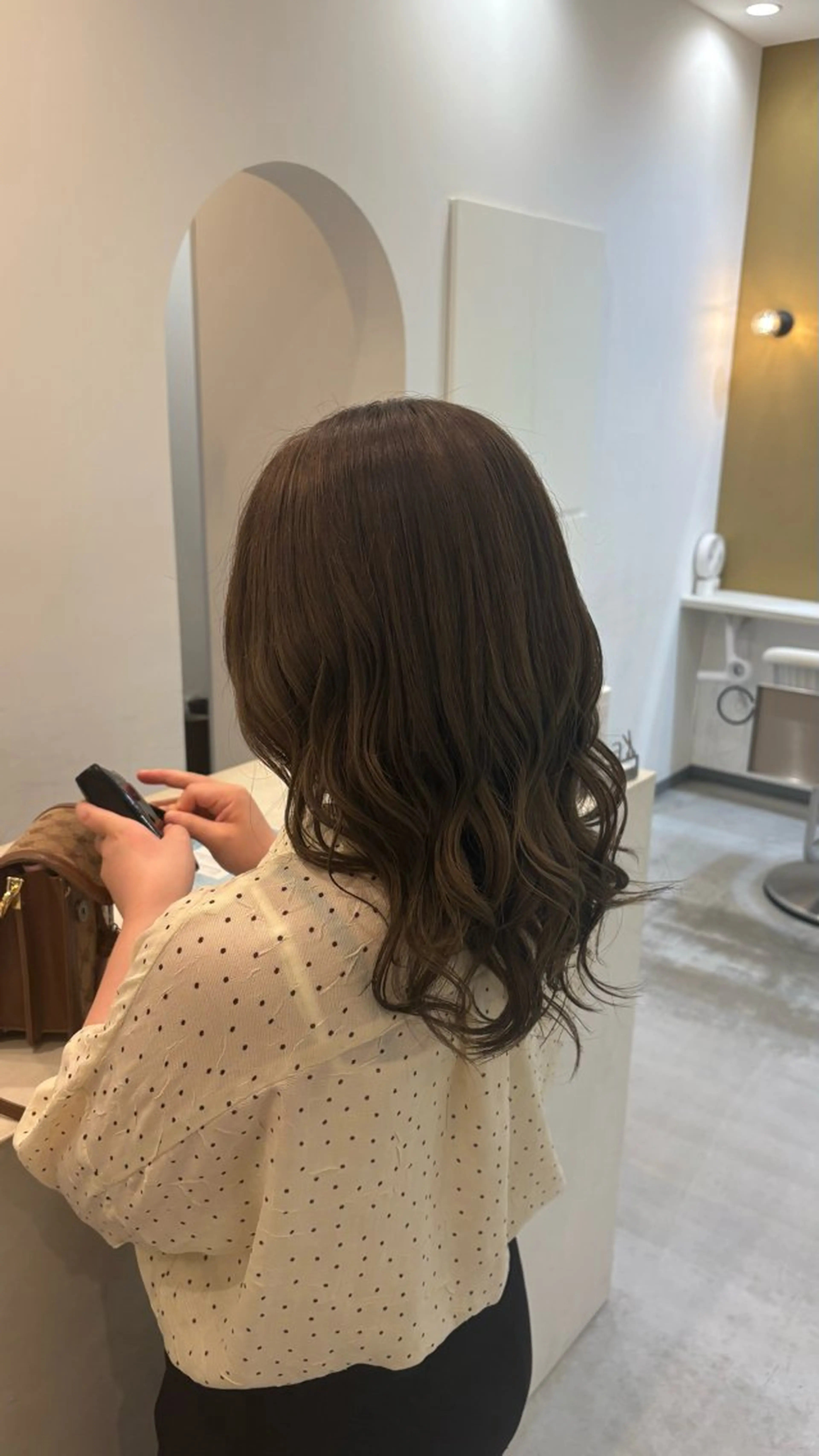 セミロング 加賀谷 乙葉のヘアスタイル