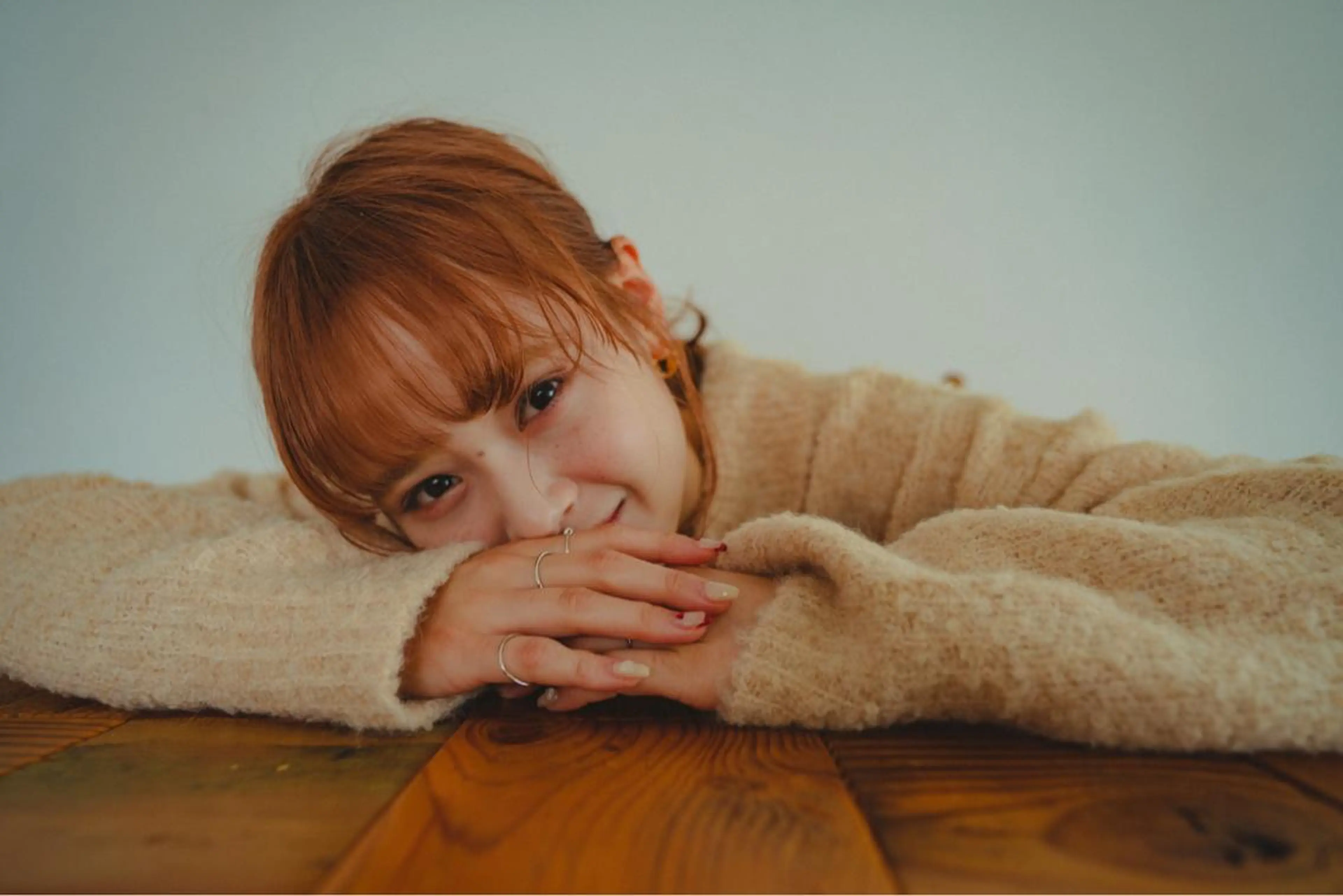 カラー オレンジ カット ヘアカラー トリートメント MION✂️ 似合わせカットのヘアスタイル