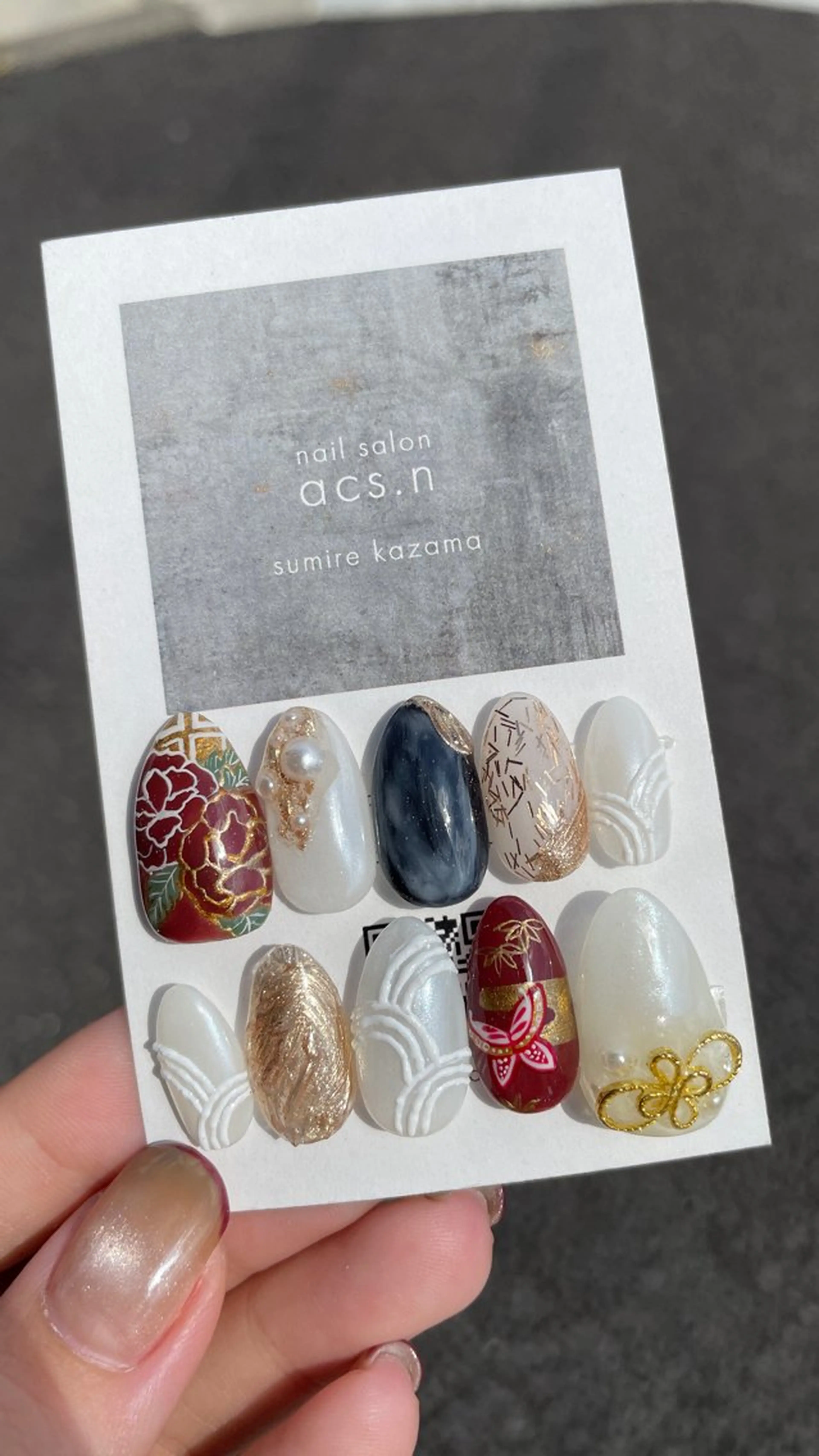 ネイル 成人式 ネイルチップ acs.n所属・ネイル，耳つぼ 風間すみれのその他イメージ