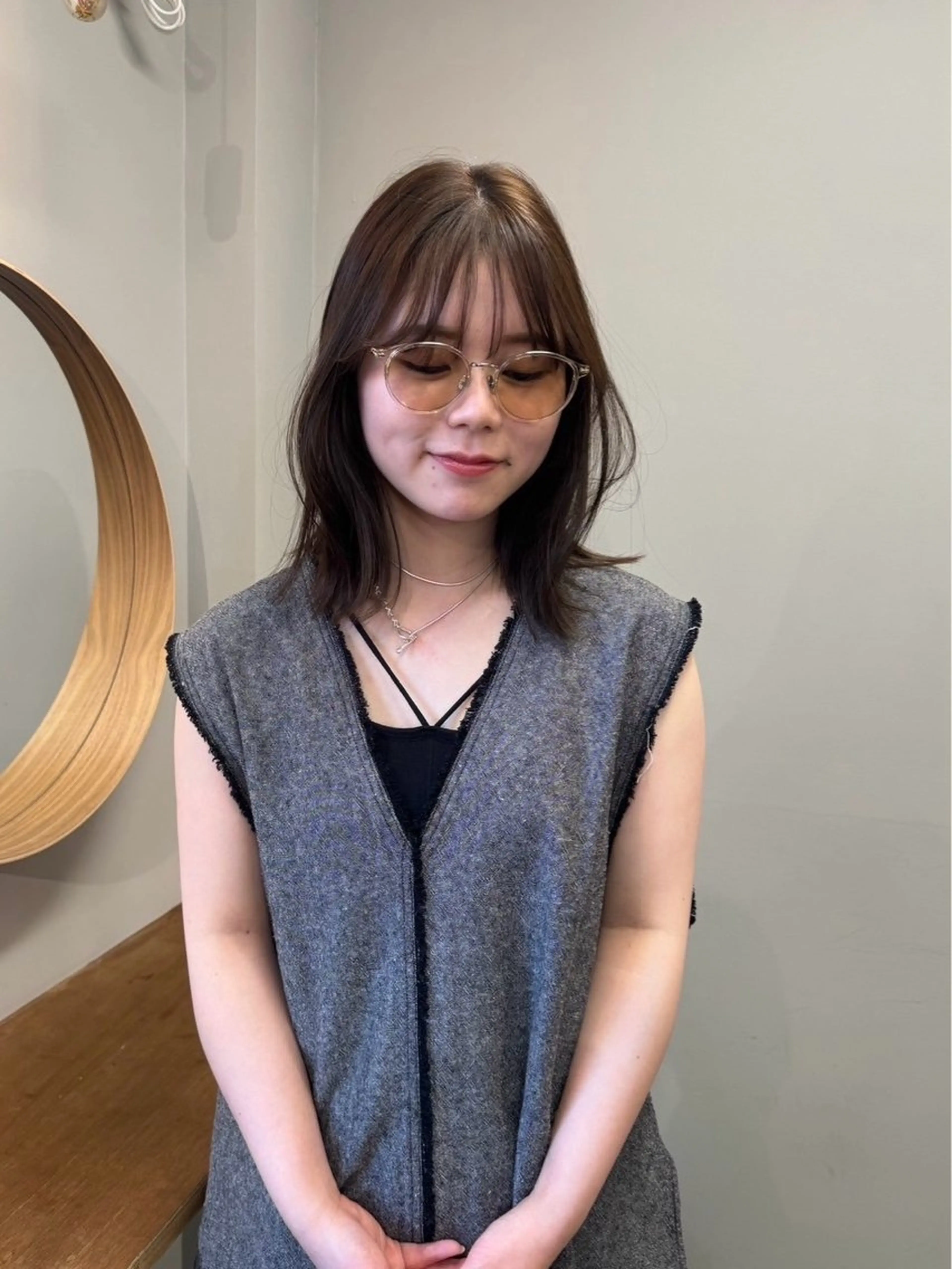 ミディアム カラー トリートメント GIFT所属・橋本叶夢/ ショートヘア/透け感のヘアスタイル