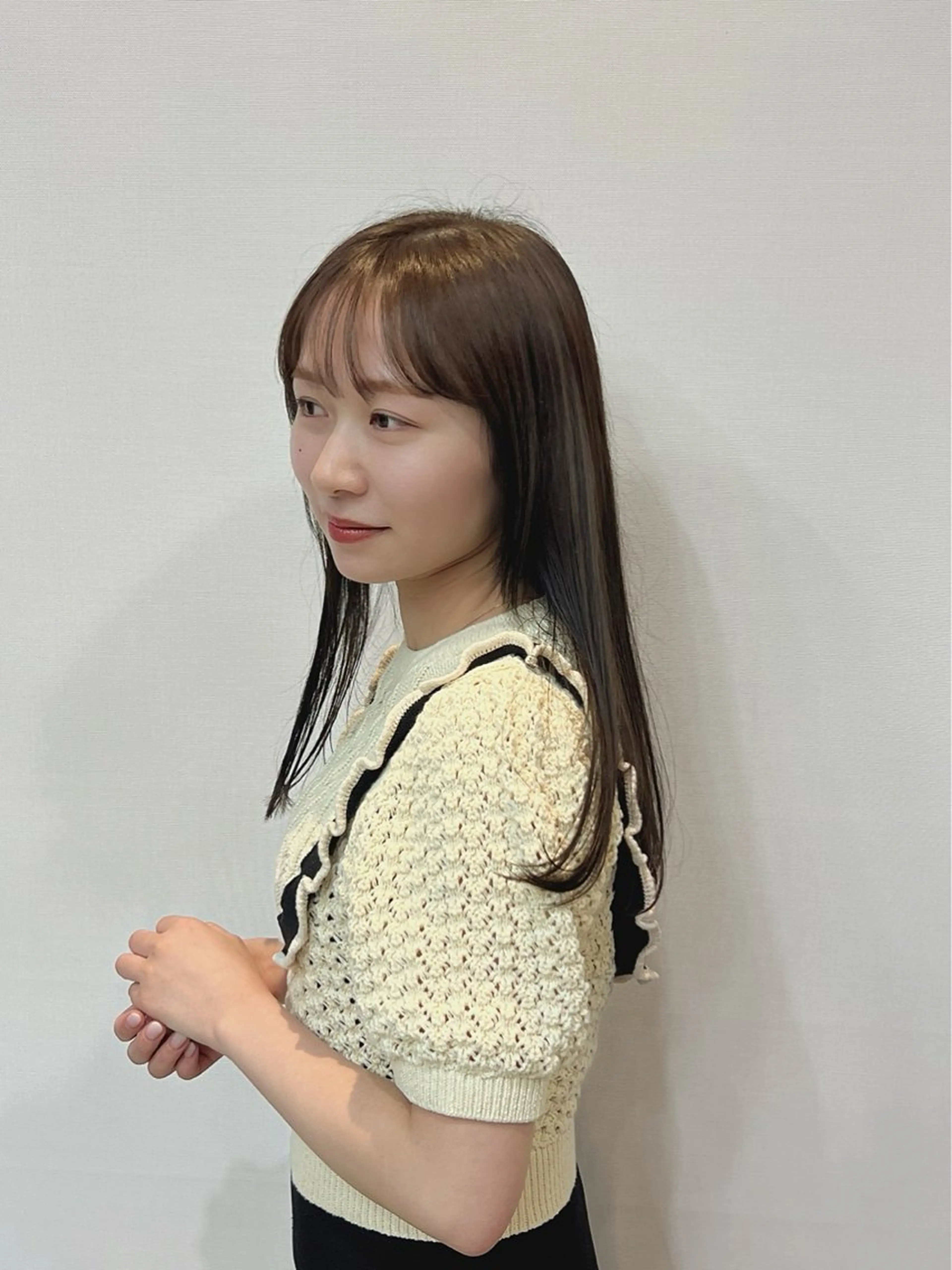 ロング カラー ベージュカラー カット ヘアカラー トリートメント 透明感/血色カラー/ 似合せレイヤー/ゆいのヘアスタイル