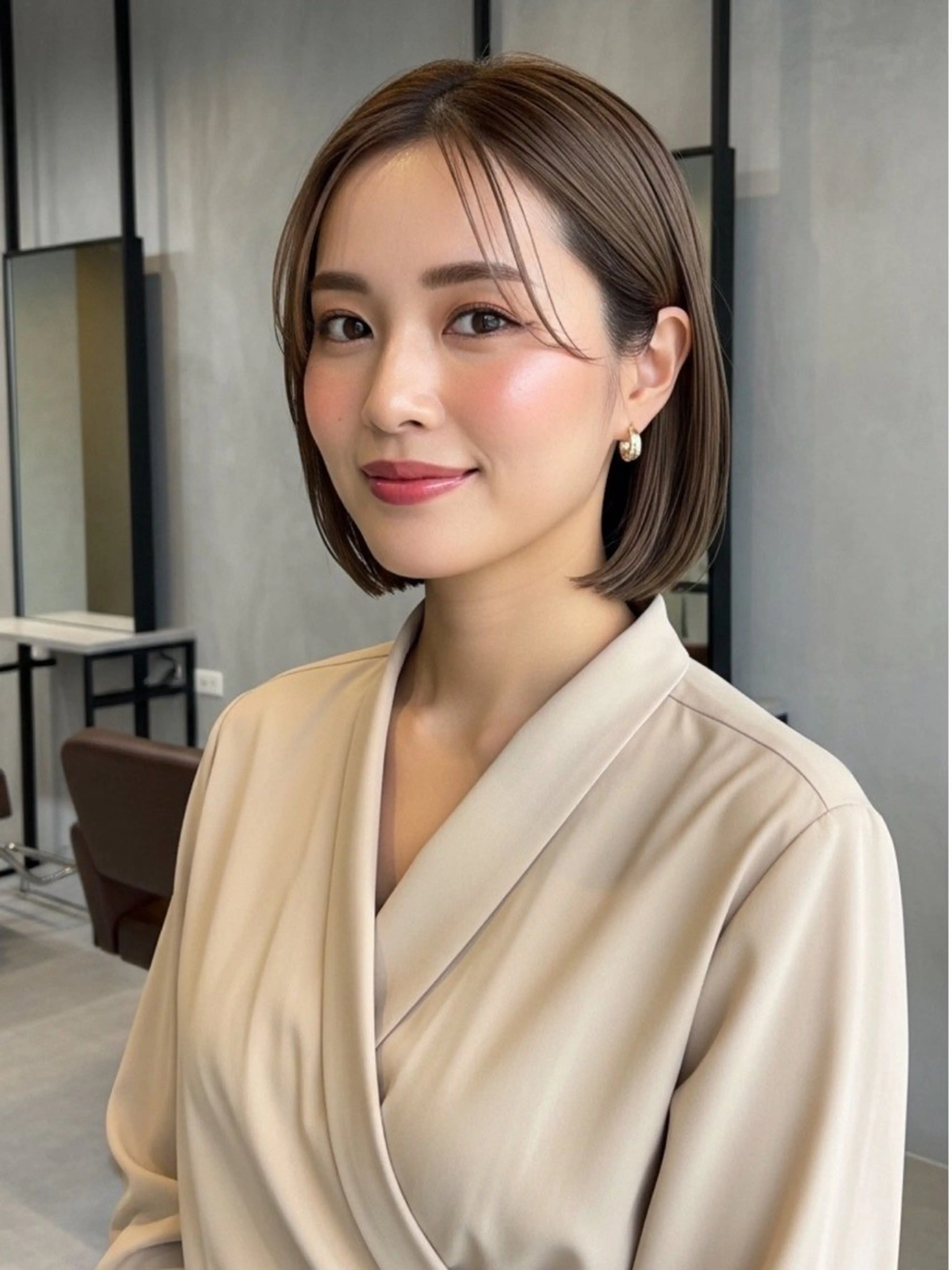 ショート 似合わせボブ✖️ 韓国レイヤー✨小関のヘアスタイル