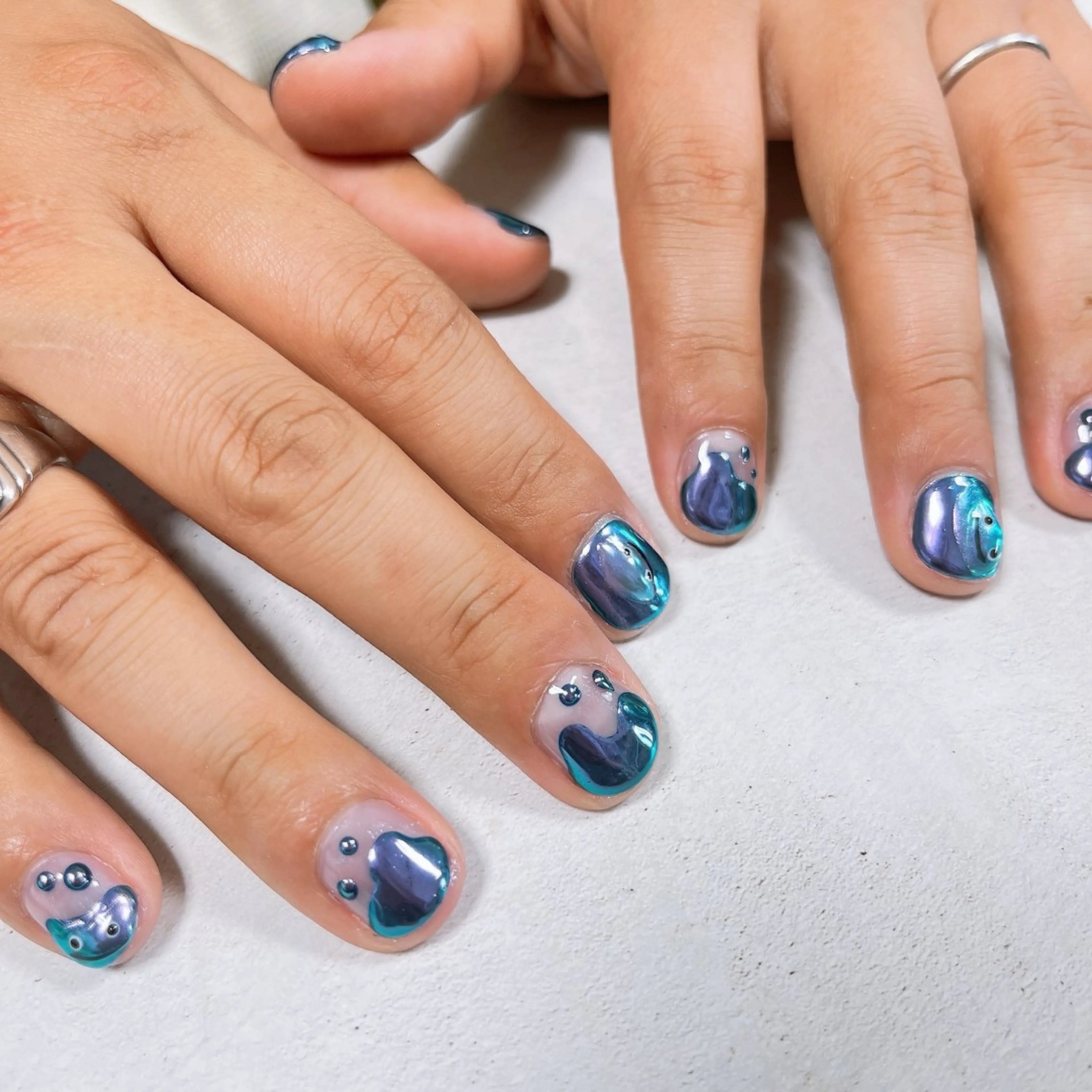 ネイル メンズネイル ハンドネイル nica.nail Emiのネイルデザイン