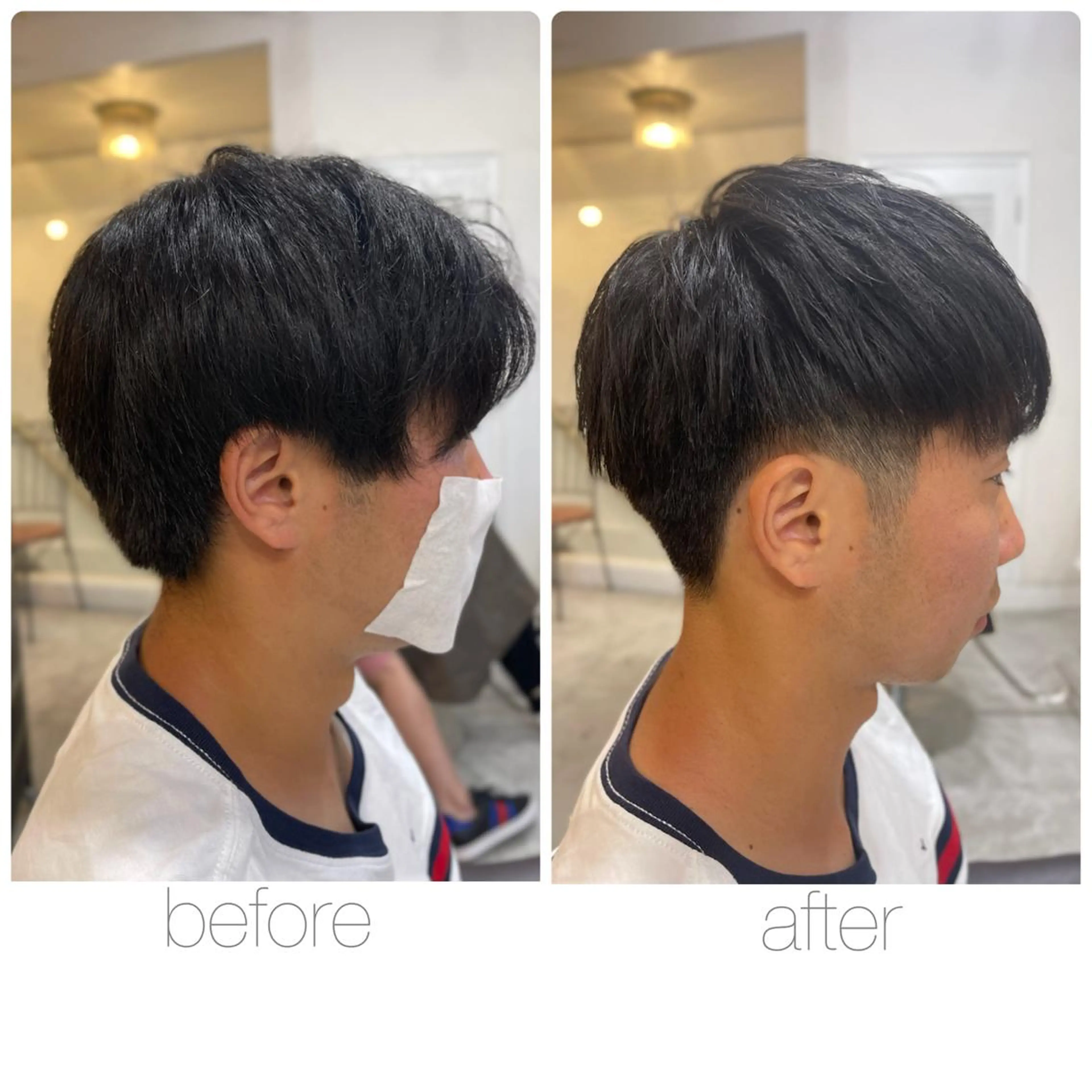 ショート メンズ マッシュ 刈り上げ 尾野 雅斗のヘアスタイル