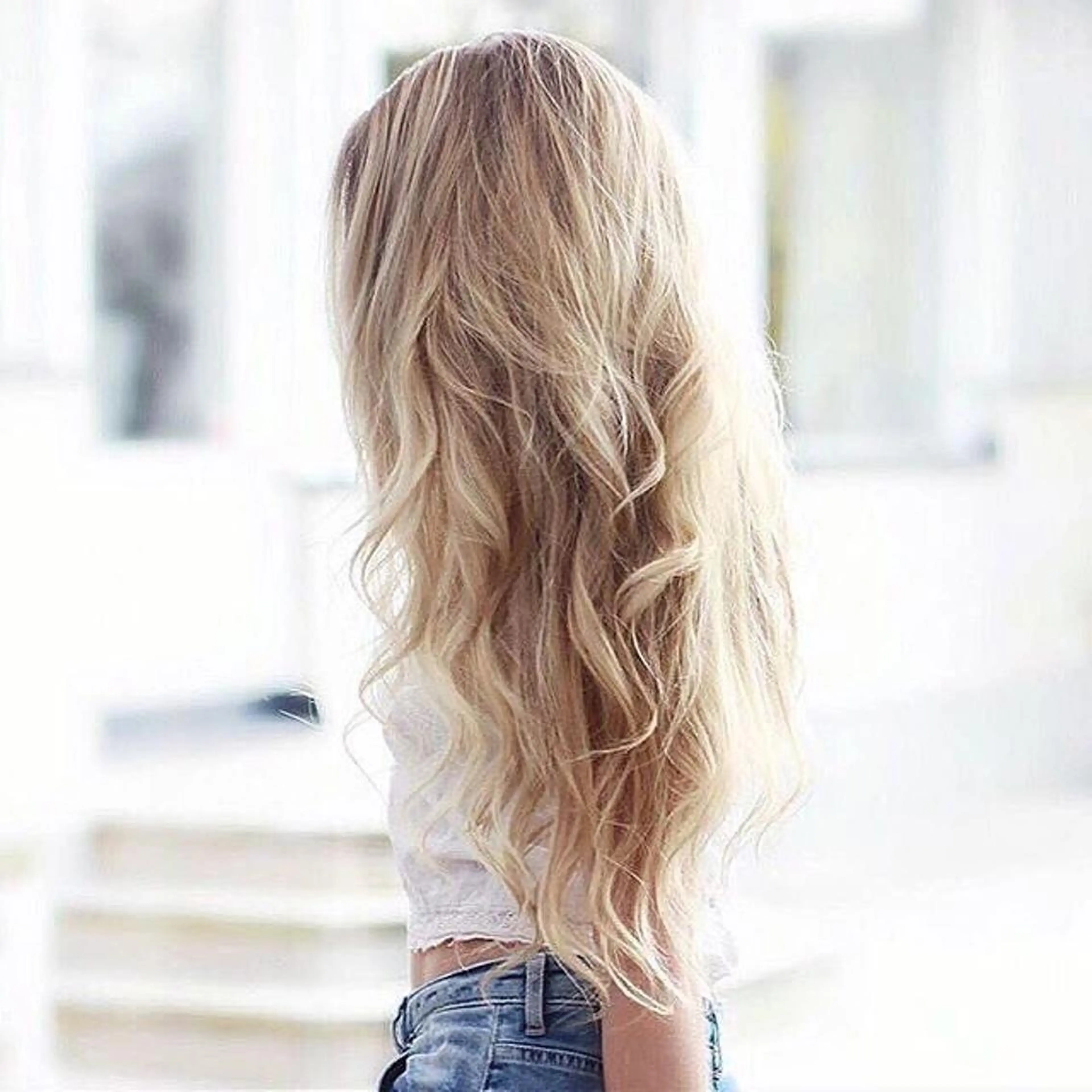 ロング カラー パーマ ヘアアレンジ 大阪レミーエクステ チビ編み込みのヘアスタイル