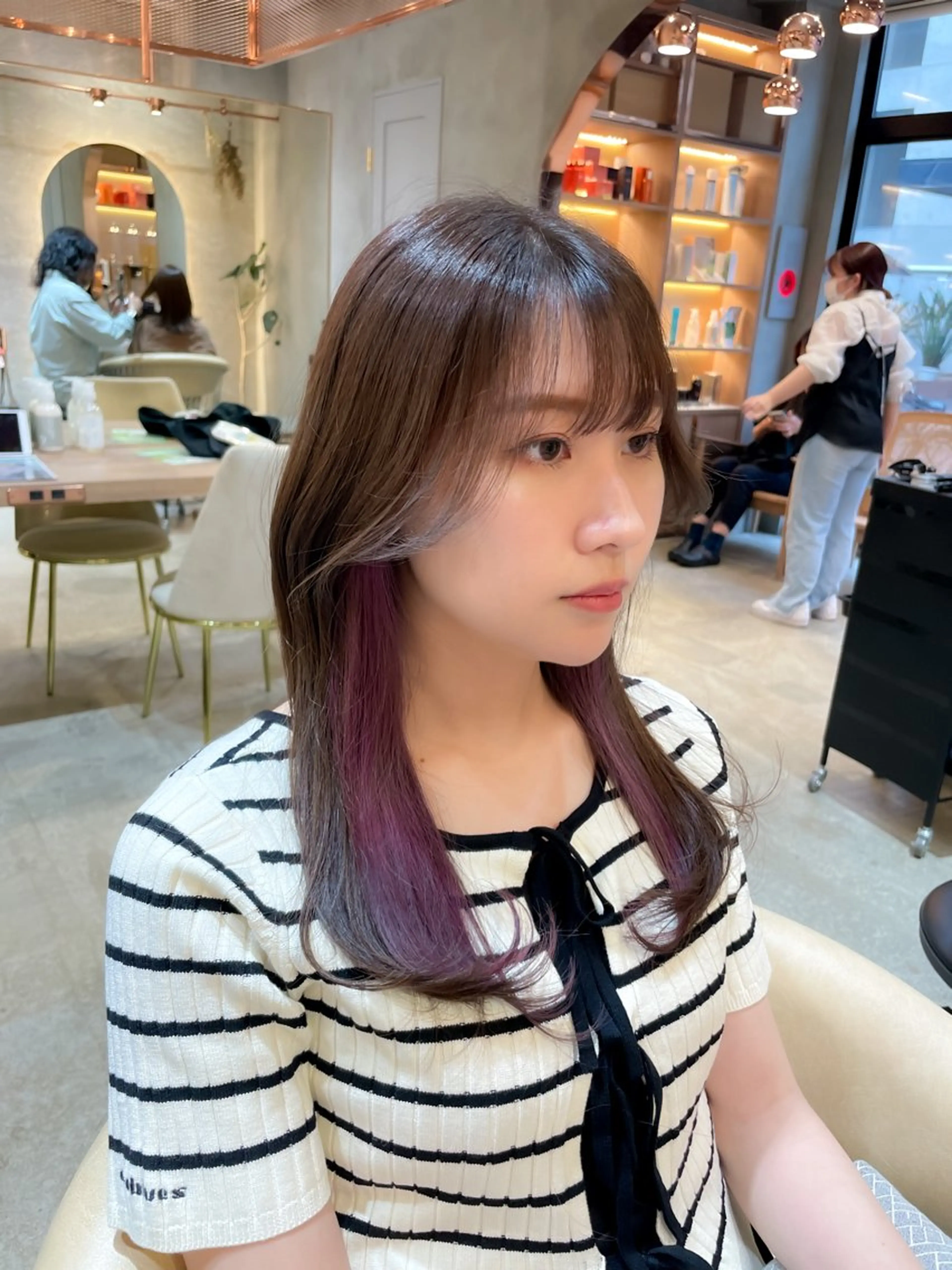 ロング カラー トリートメント レイヤー/韓国ヘア 縮毛矯正🫧鈴木颯のヘアスタイル