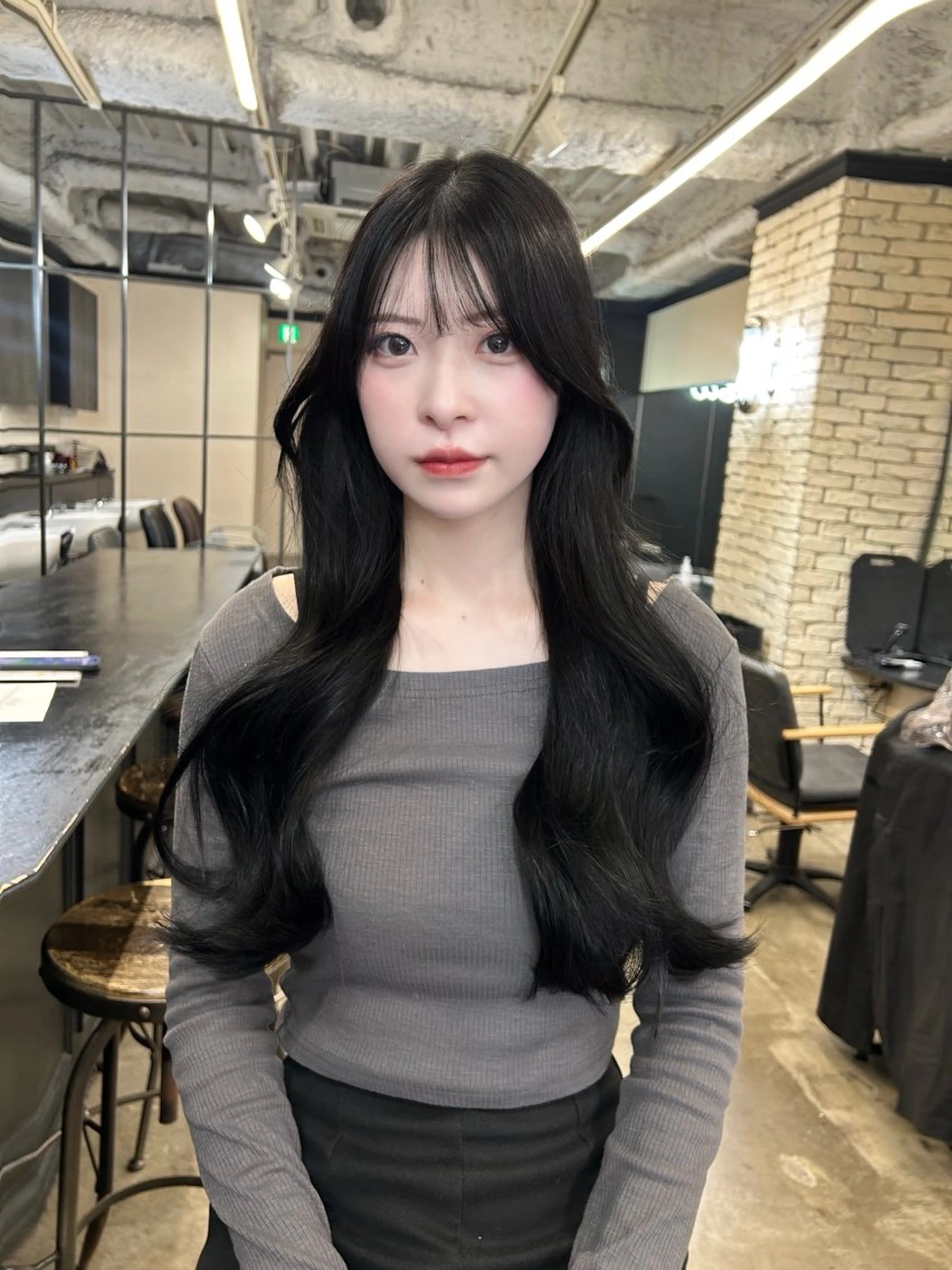 ロング カラー カット ヘアカラー トリートメント 地毛風艶カラー🌿 喜多夏海のヘアスタイル