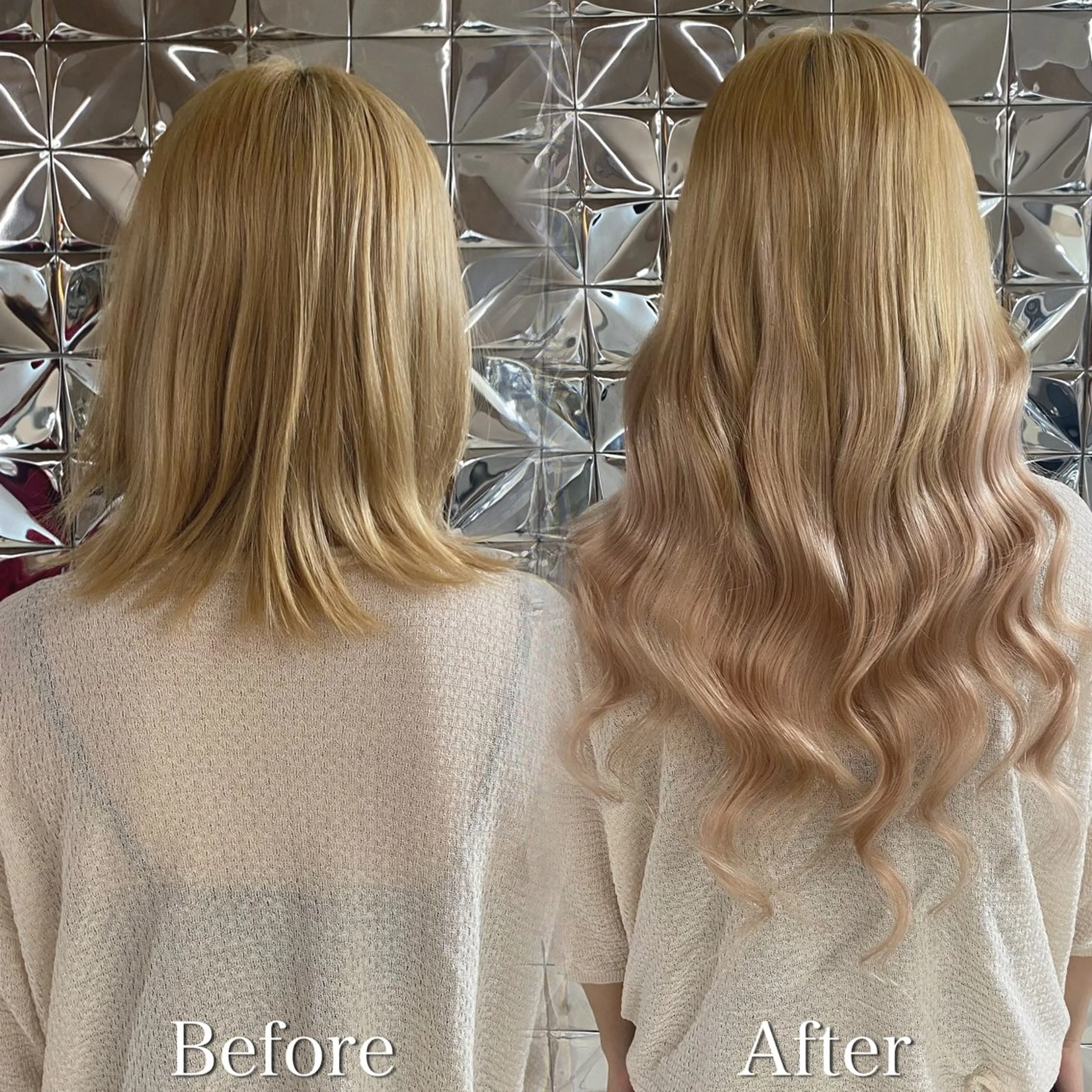 セミロング エクステ エクステ ラブスタシー Lilyのヘアスタイル