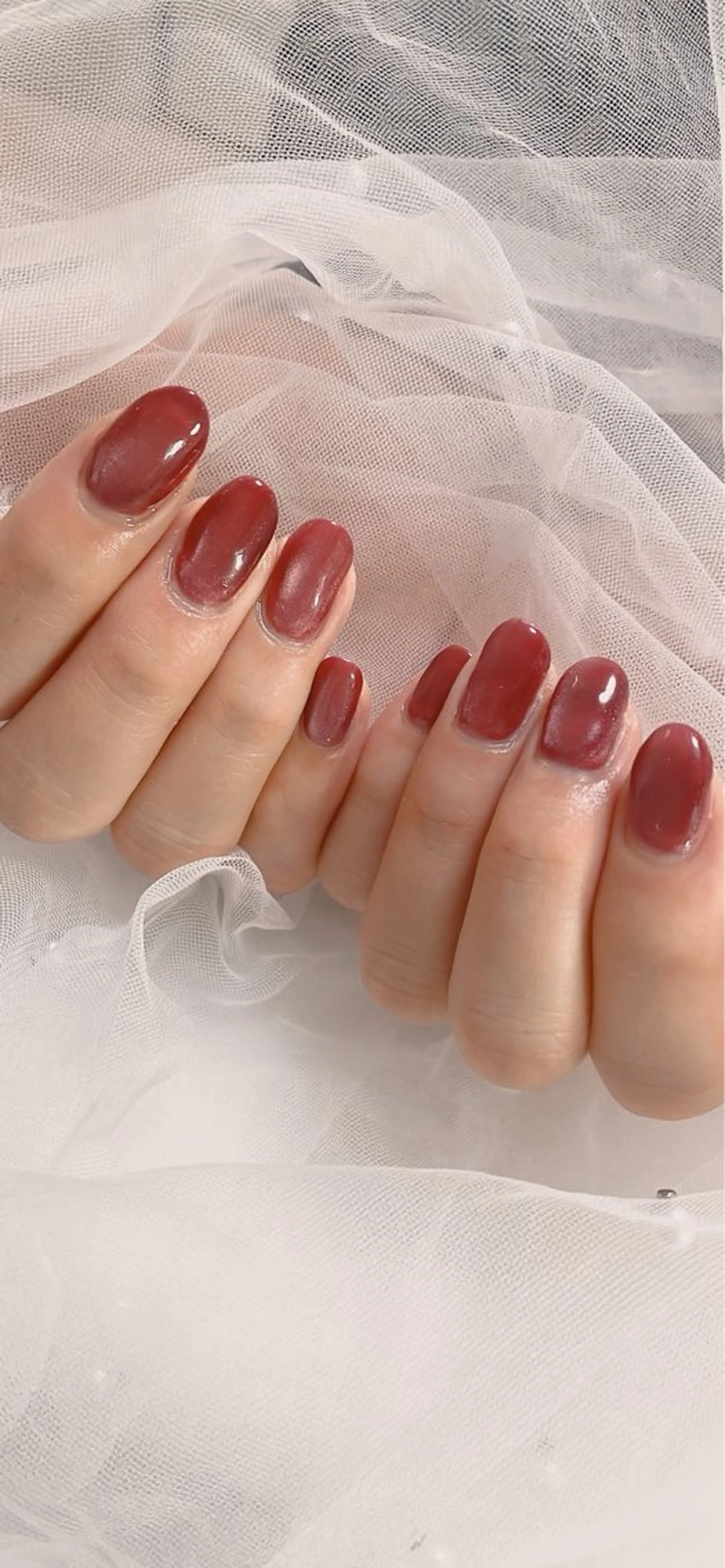 ネイル マグネットネイル 冬ネイル クリスマス ハンドネイル なっちゃん所属・ネイルサロン なっちゃん(古千谷)のネイルデザイン