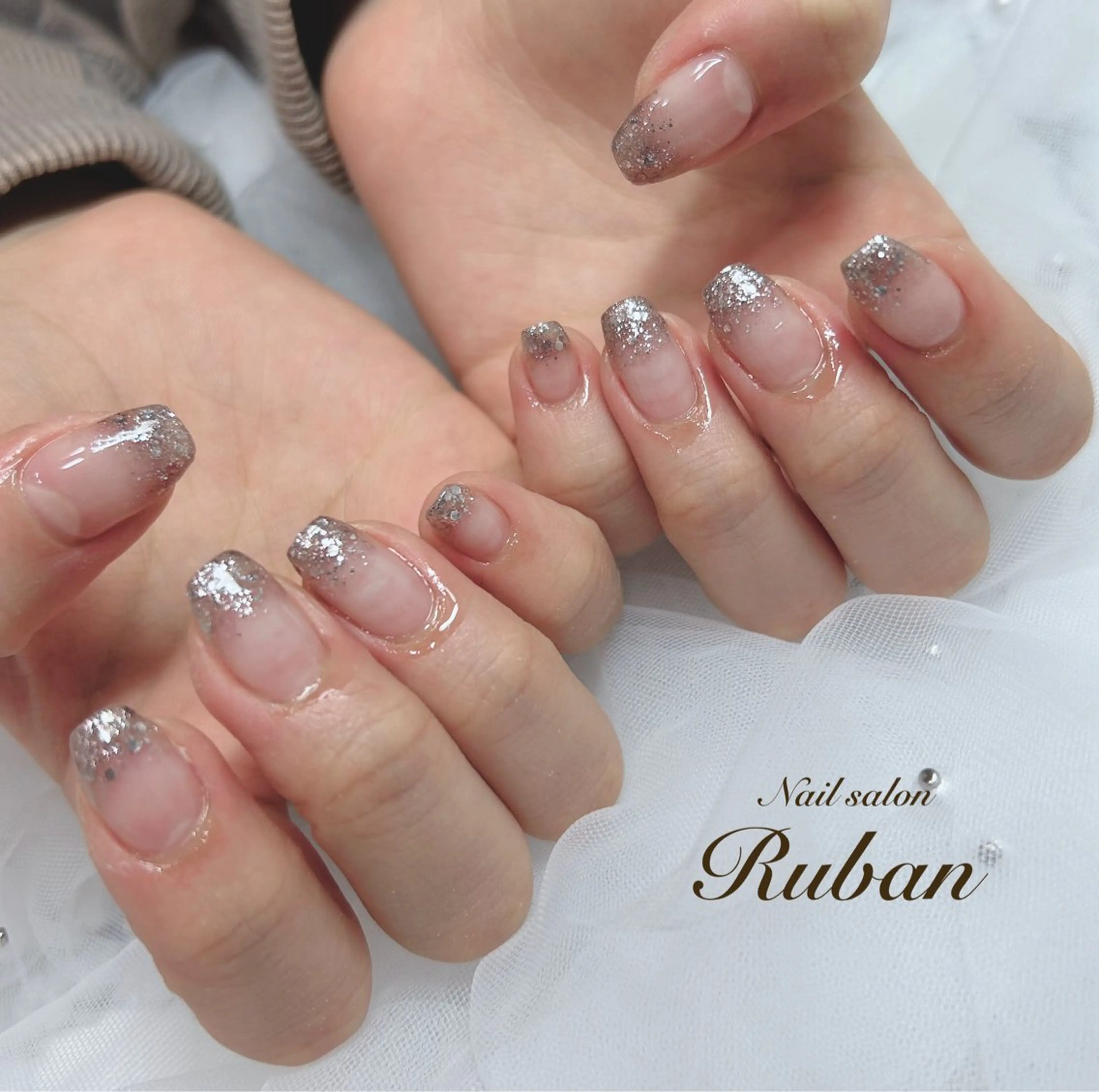 ネイル グラデーション ラメ(グリッター) ラメグラデーション Nail salon Ruban所属・Nail salon Rubanのネイルデザイン