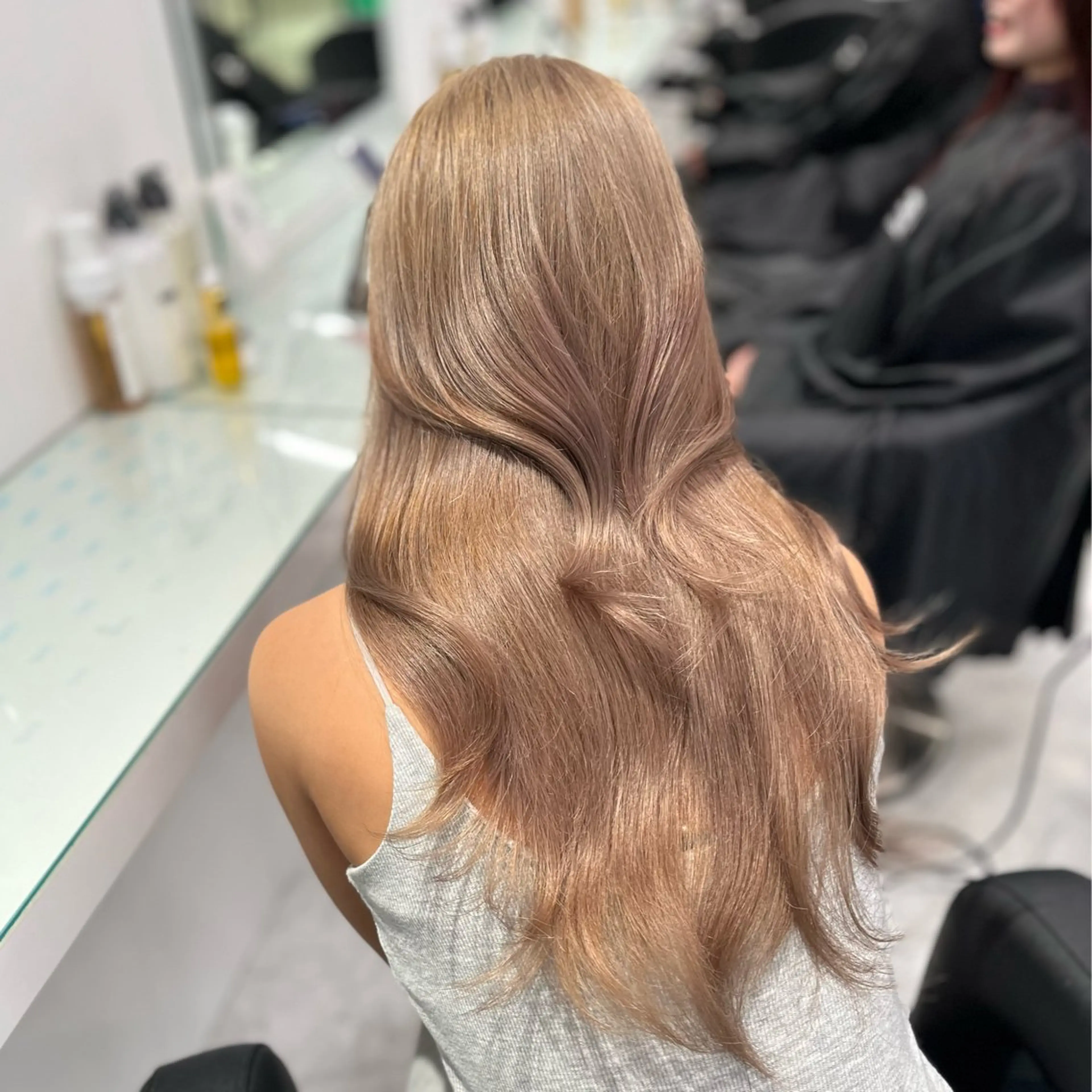 セミロング カラー パーマ ヘアアレンジ メンズ ヘアカラー ♡ 𝐑𝐈𝐎♡のヘアスタイル