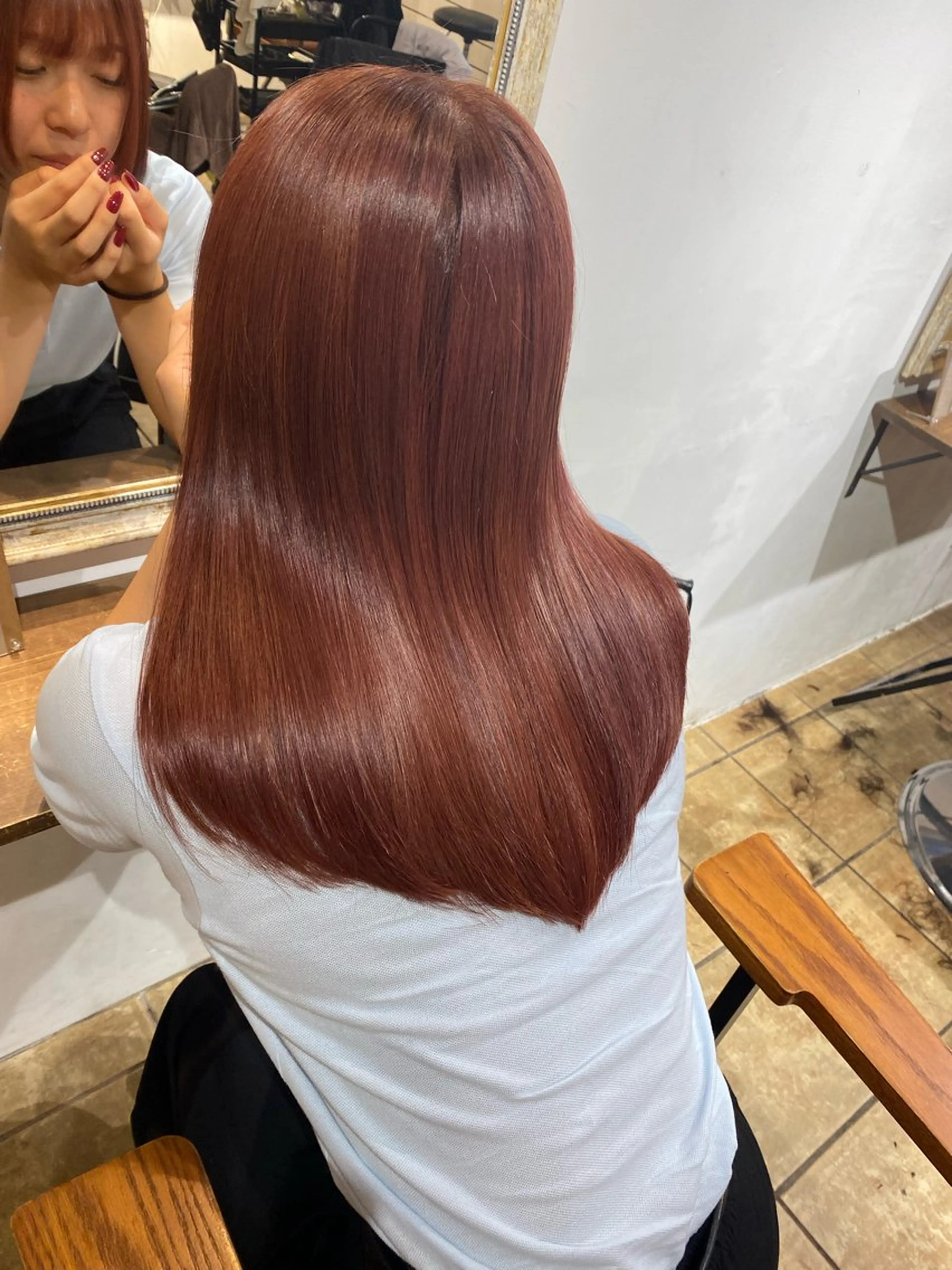 セミロング カラー Joule銀座 石山あやのヘアスタイル