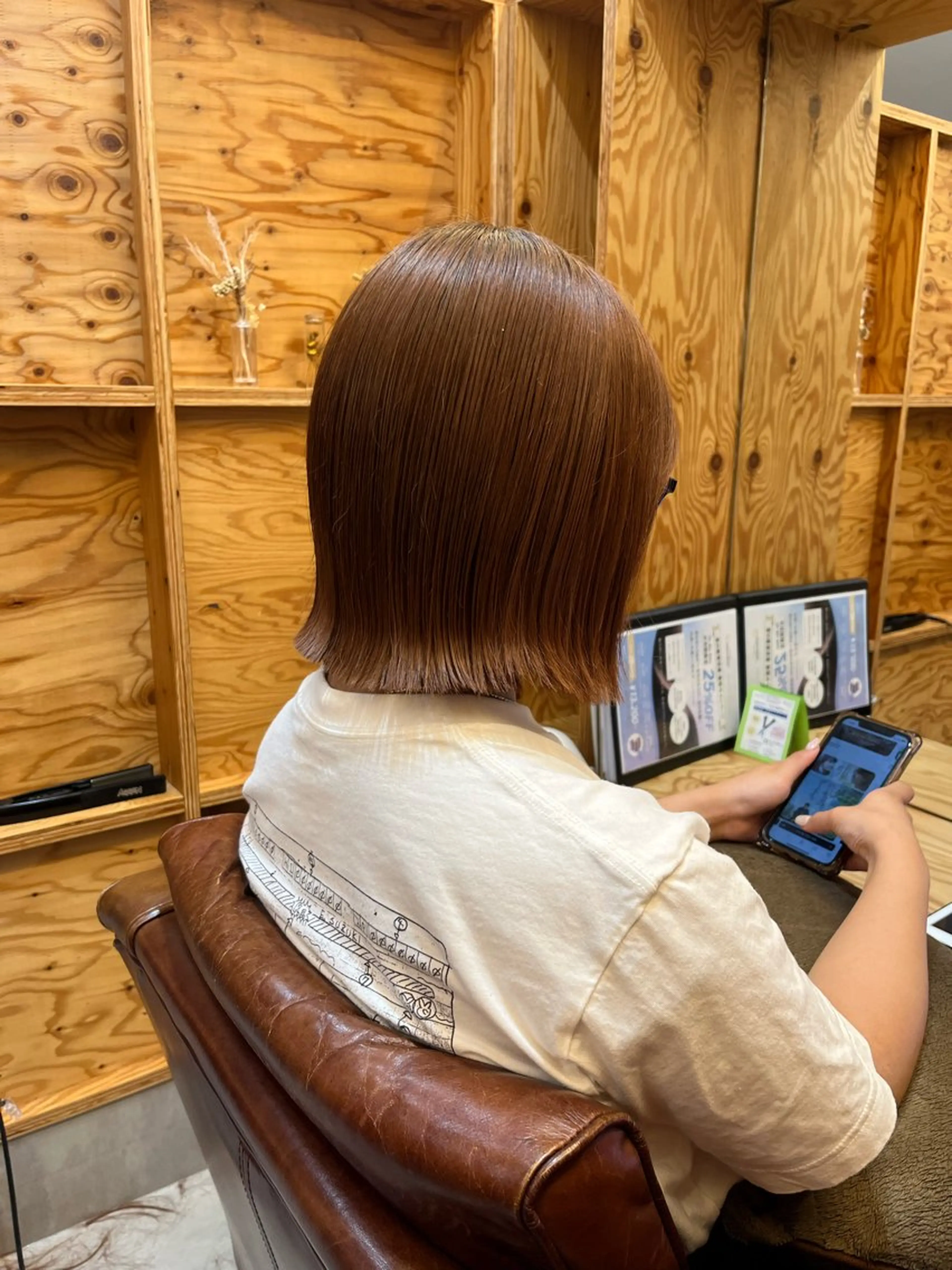 ミディアム ボブ 星野 美紅のヘアスタイル