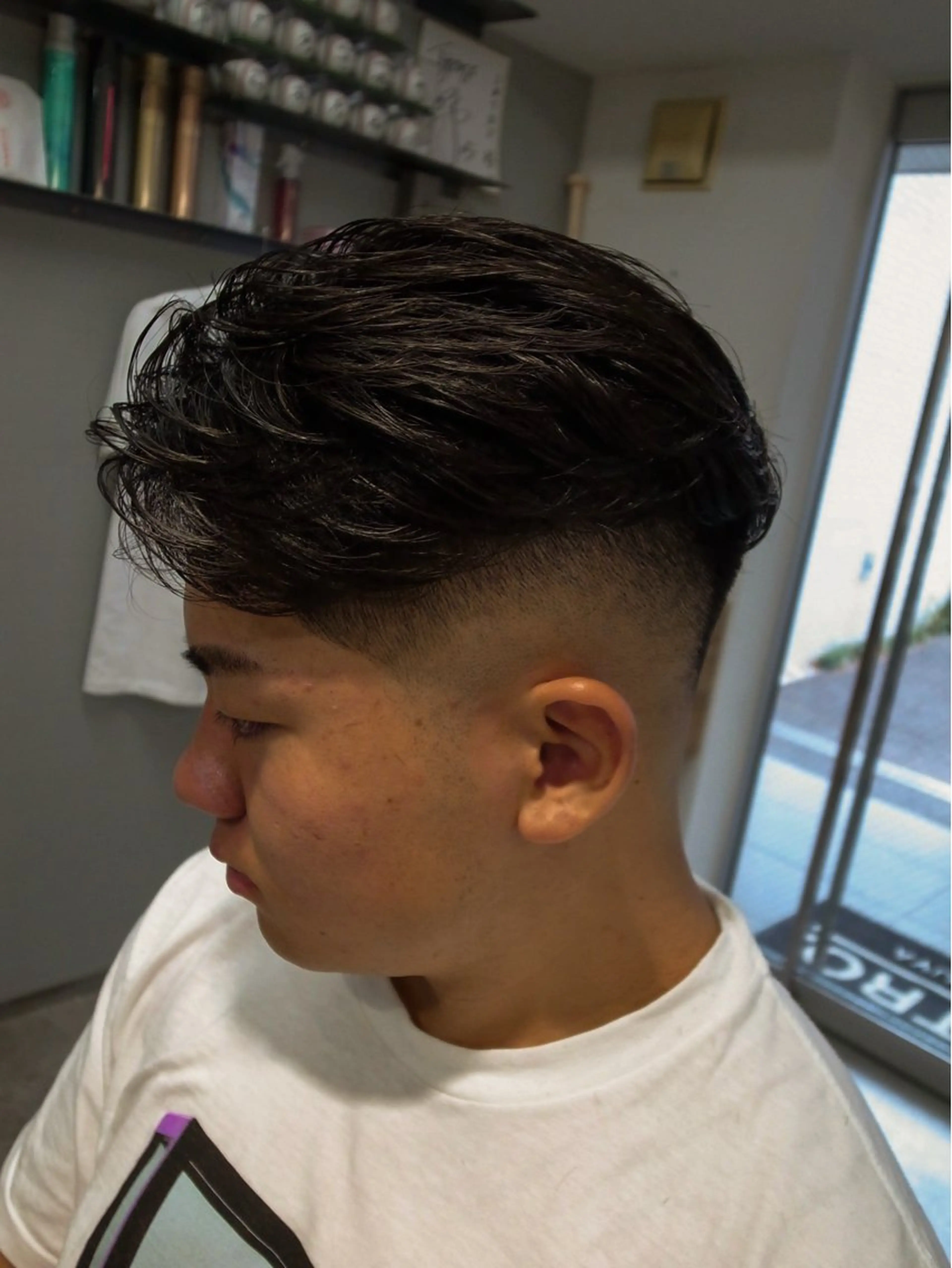 ショート パーマ メンズ カット INTRO SHIBUYA by Fi-Ne所属・💈メンズフェード 特化DAIYA💈のヘアスタイル