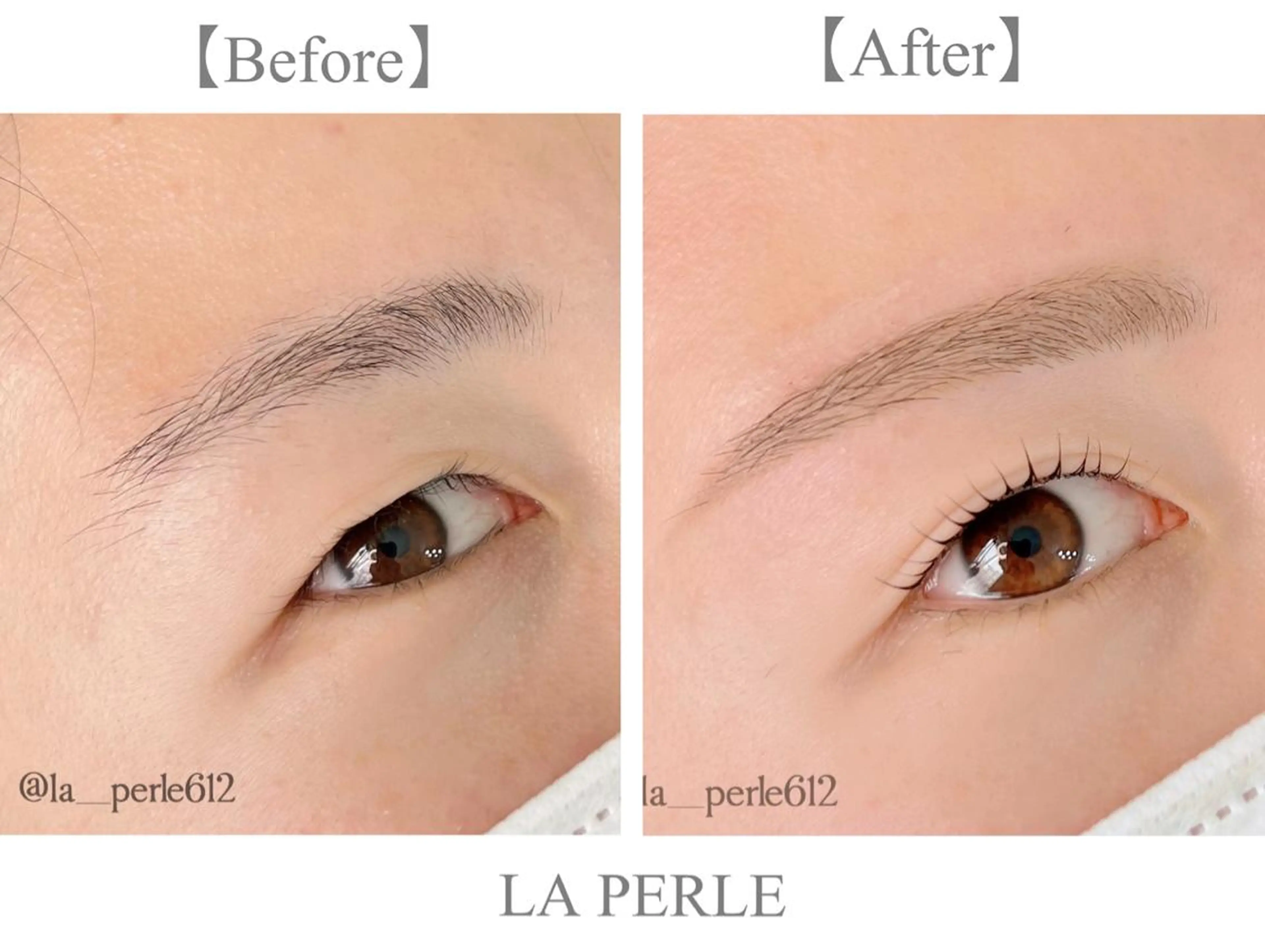 マツエク・マツパ アイブロウ パリジェンヌラッシュリフト 一重×まつ毛パーマ マツパ LA PERLE所属・LA PERLEのマツエク・マツパデザイン