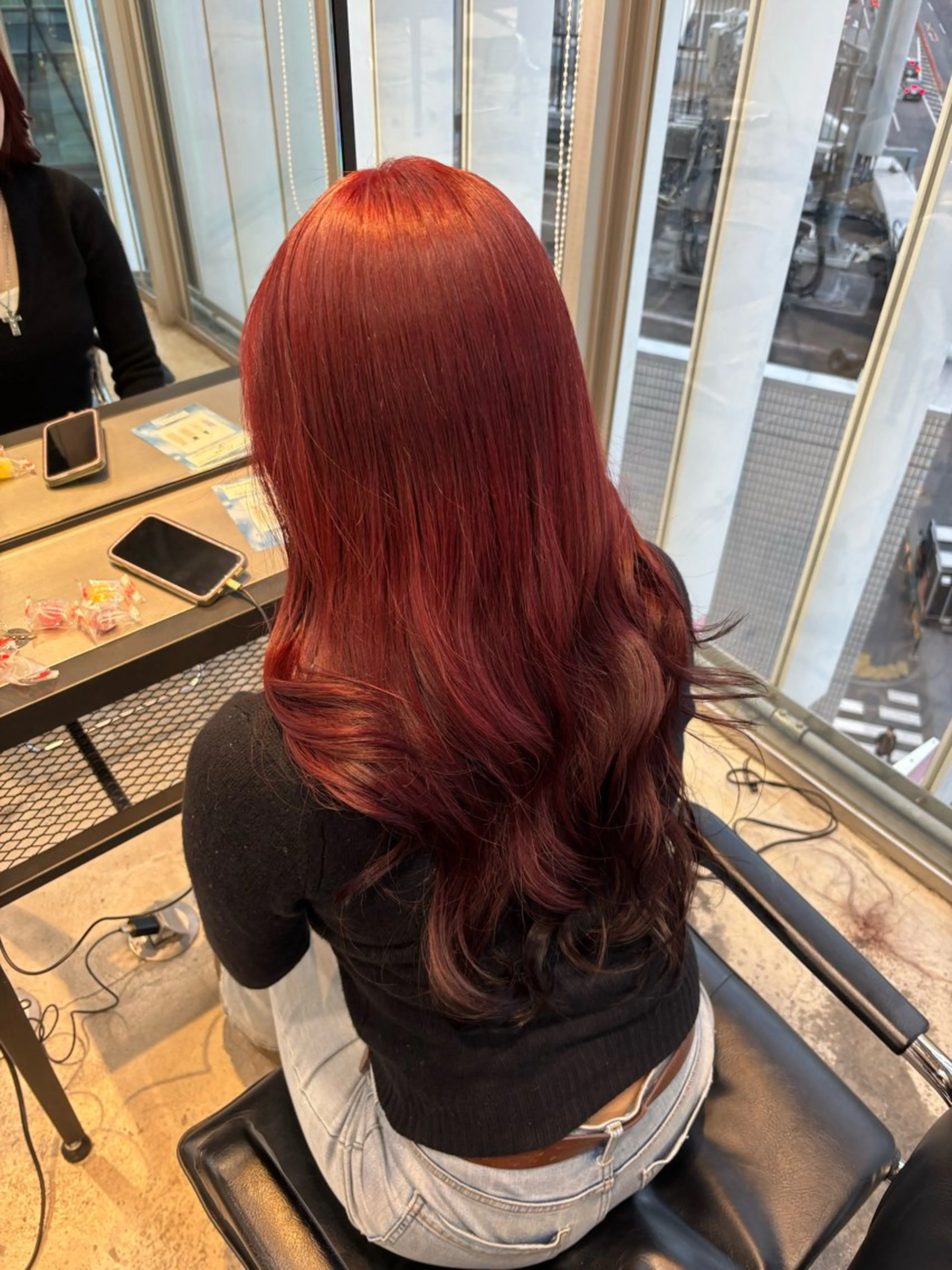 ロング カラー ヘアカラー トリートメント ダメージレス艶カラー MISAKI🦋のヘアスタイル