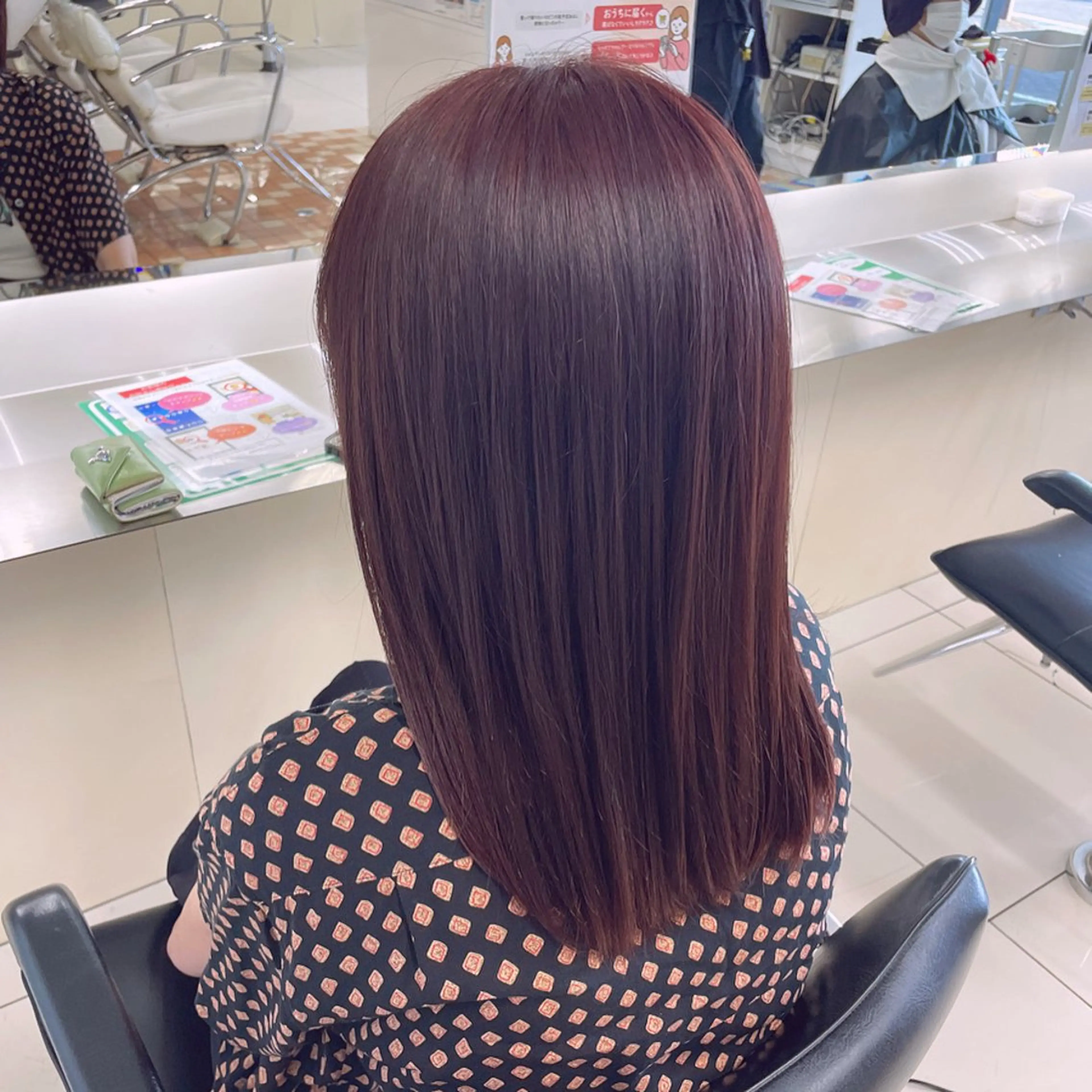 セミロング カラー 🎀ゆい🎀 うるつやヘア🎀のヘアスタイル