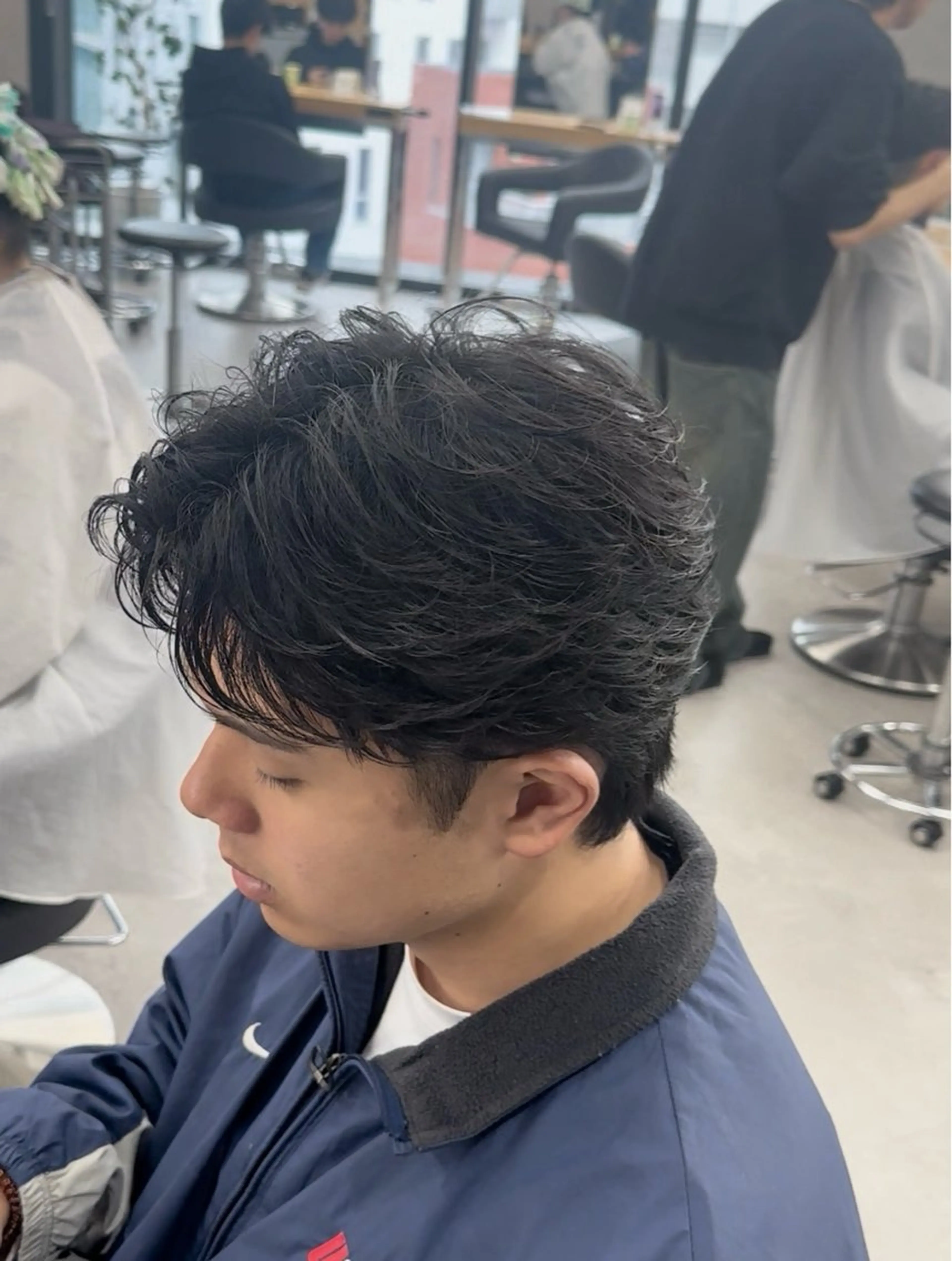 ショート カラー パーマ ハイライトカラー メッシュ ハイライト ショートヘア 縮毛矯正 福井祥太／海外風 /プードルパーマのヘアスタイル