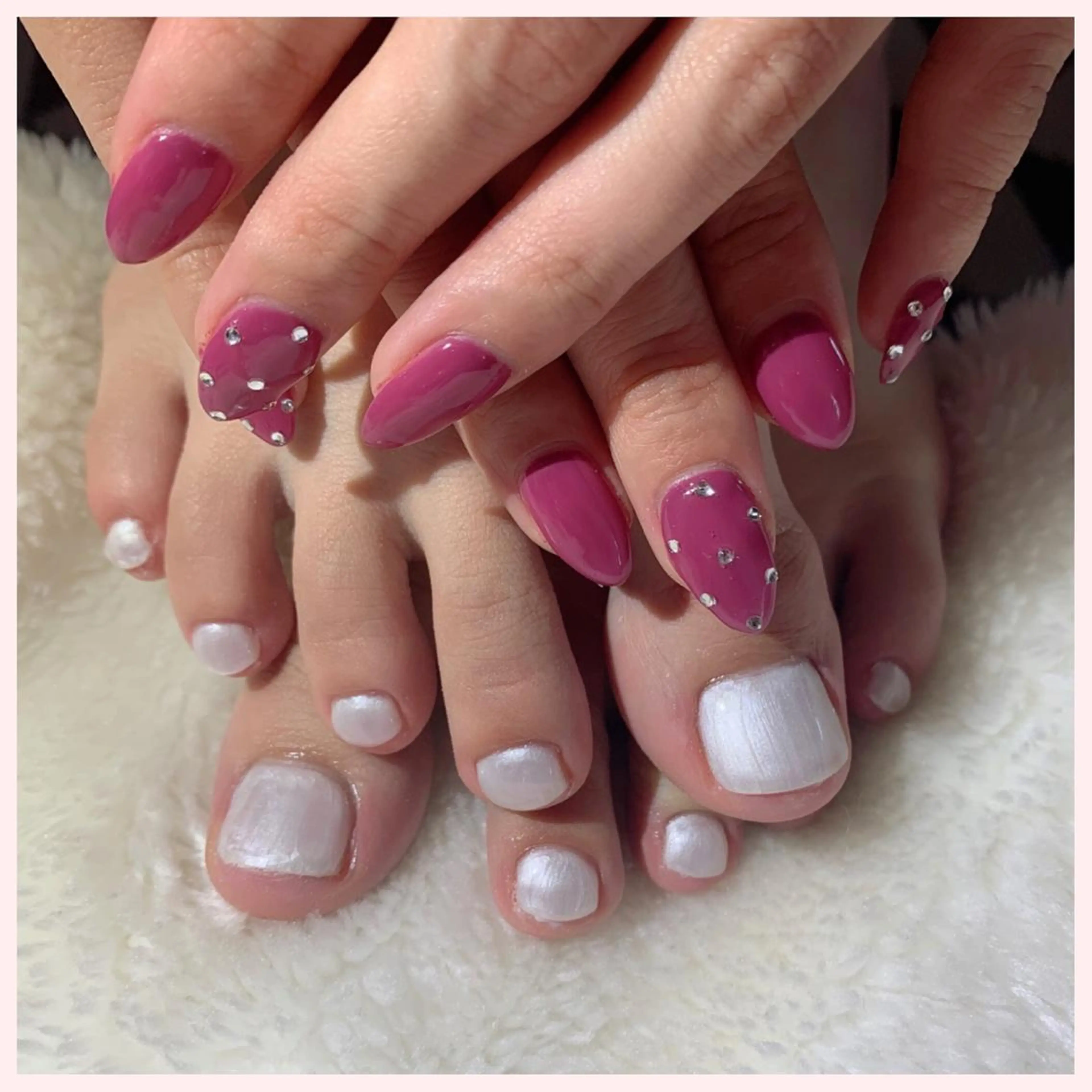 ネイル フットネイル シンプルネイル ハンドネイル Ogasawara Tokikaのネイルデザイン