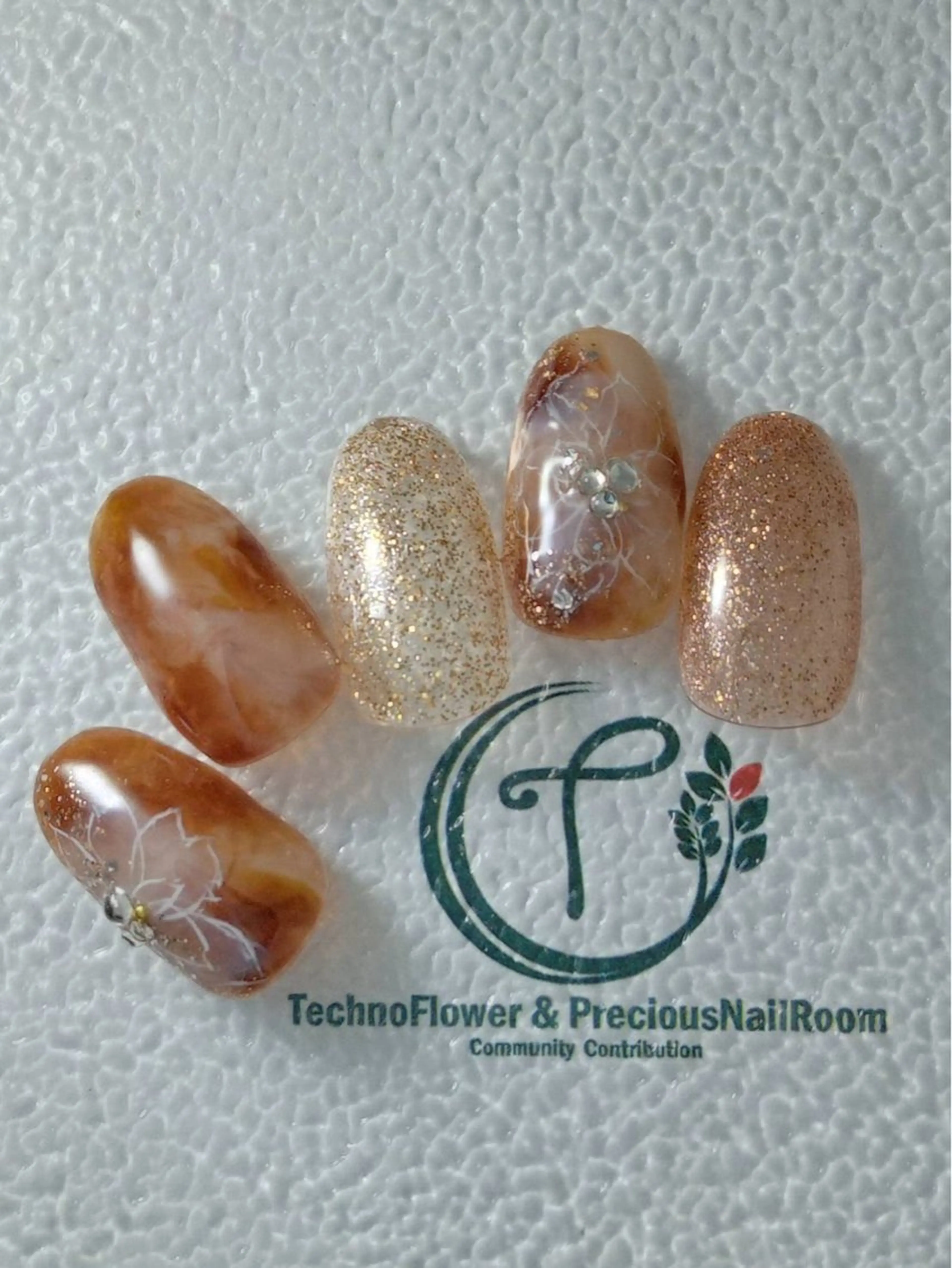 ネイル フラワーネイル precious nail room所属・precious nail roomのネイルデザイン