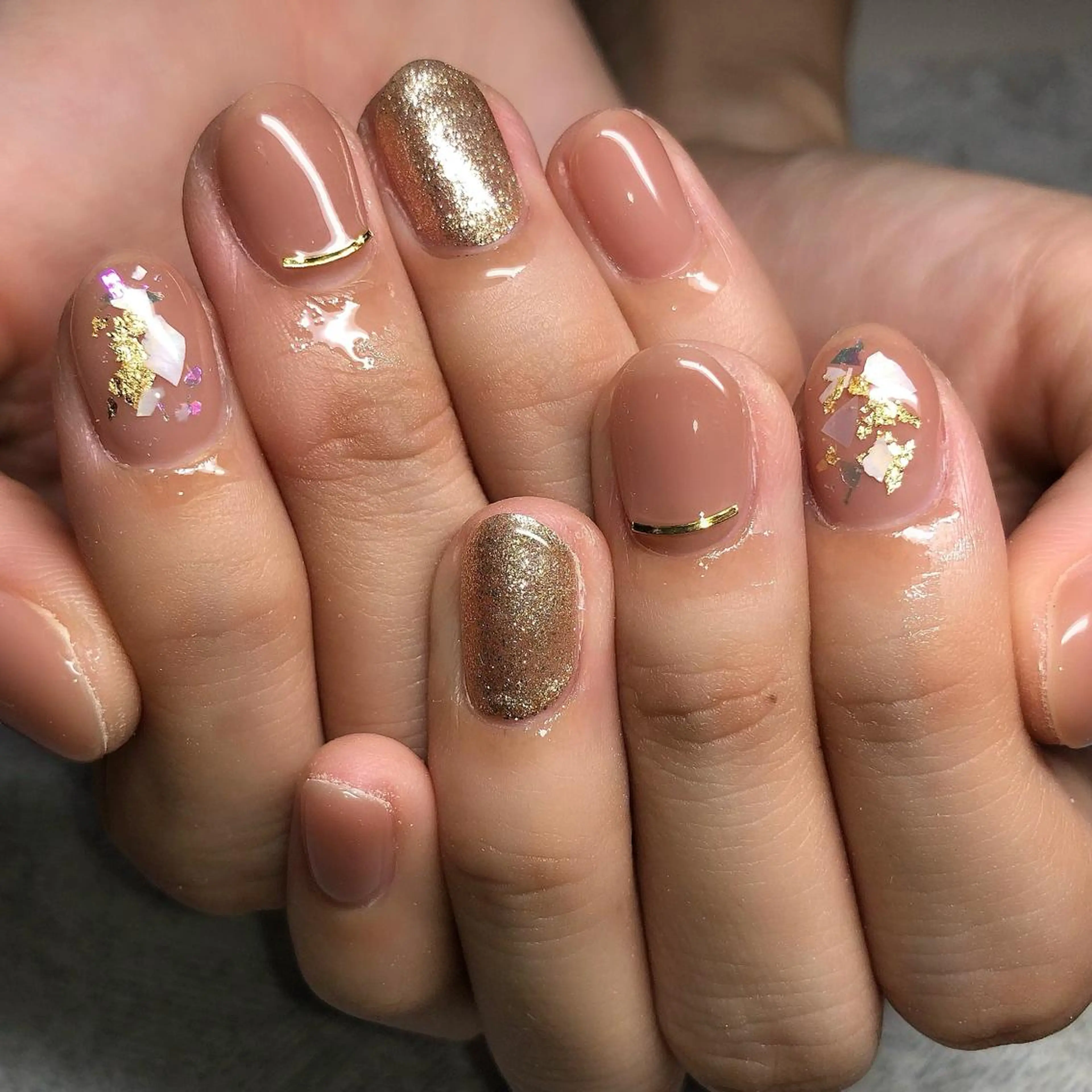 ネイル 持ち込み ニュアンスネイル オフィスネイル ハンドネイル 【Yappy🌈】 💖P-tanaのネイルデザイン