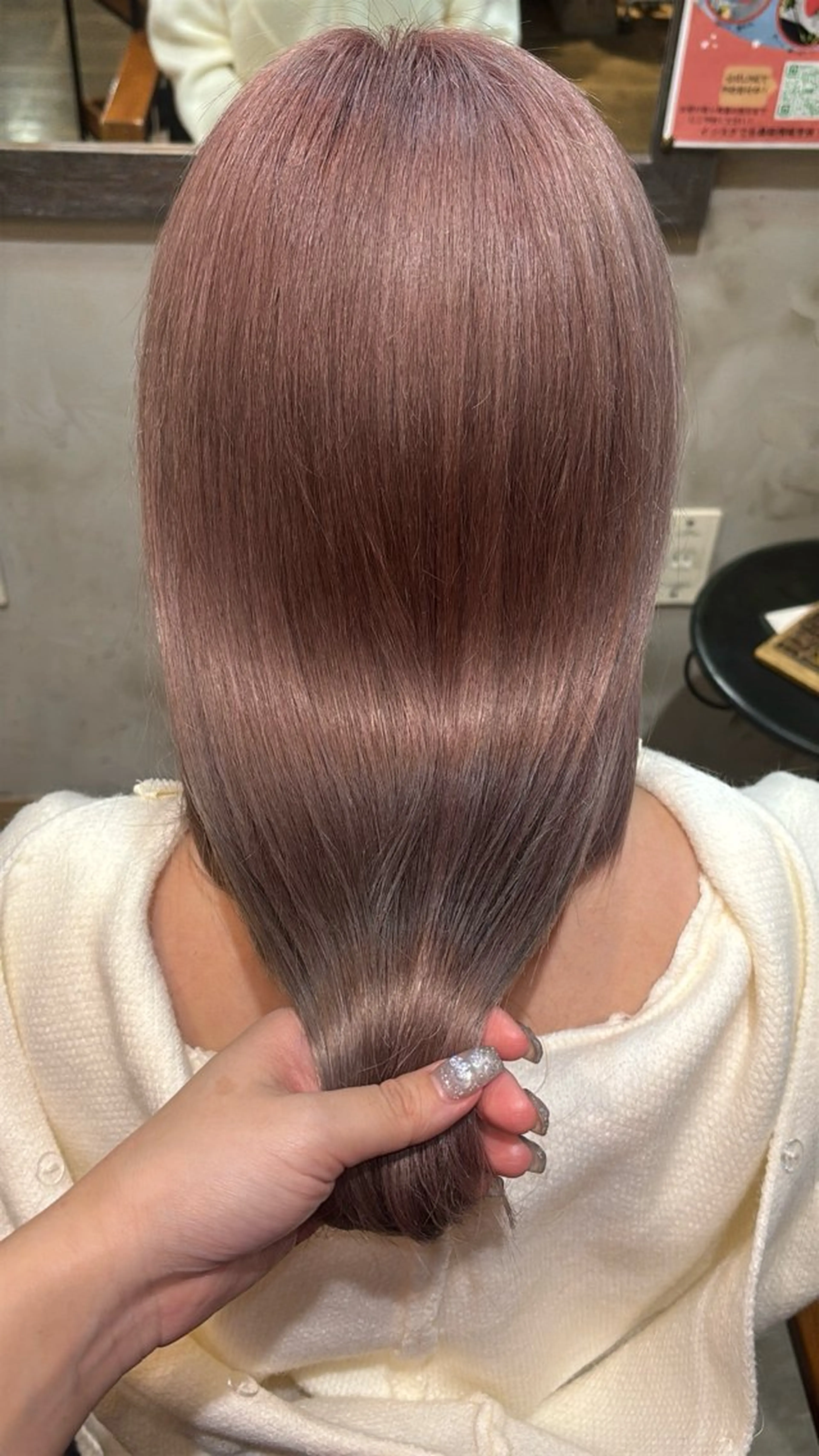 ロング カラー ベージュカラー ブリーチ ケアブリーチ ピンクカラー ピンクベージュ カット ヘアカラー トリートメント 理想実現/ カラー特化🧸こころのヘアスタイル