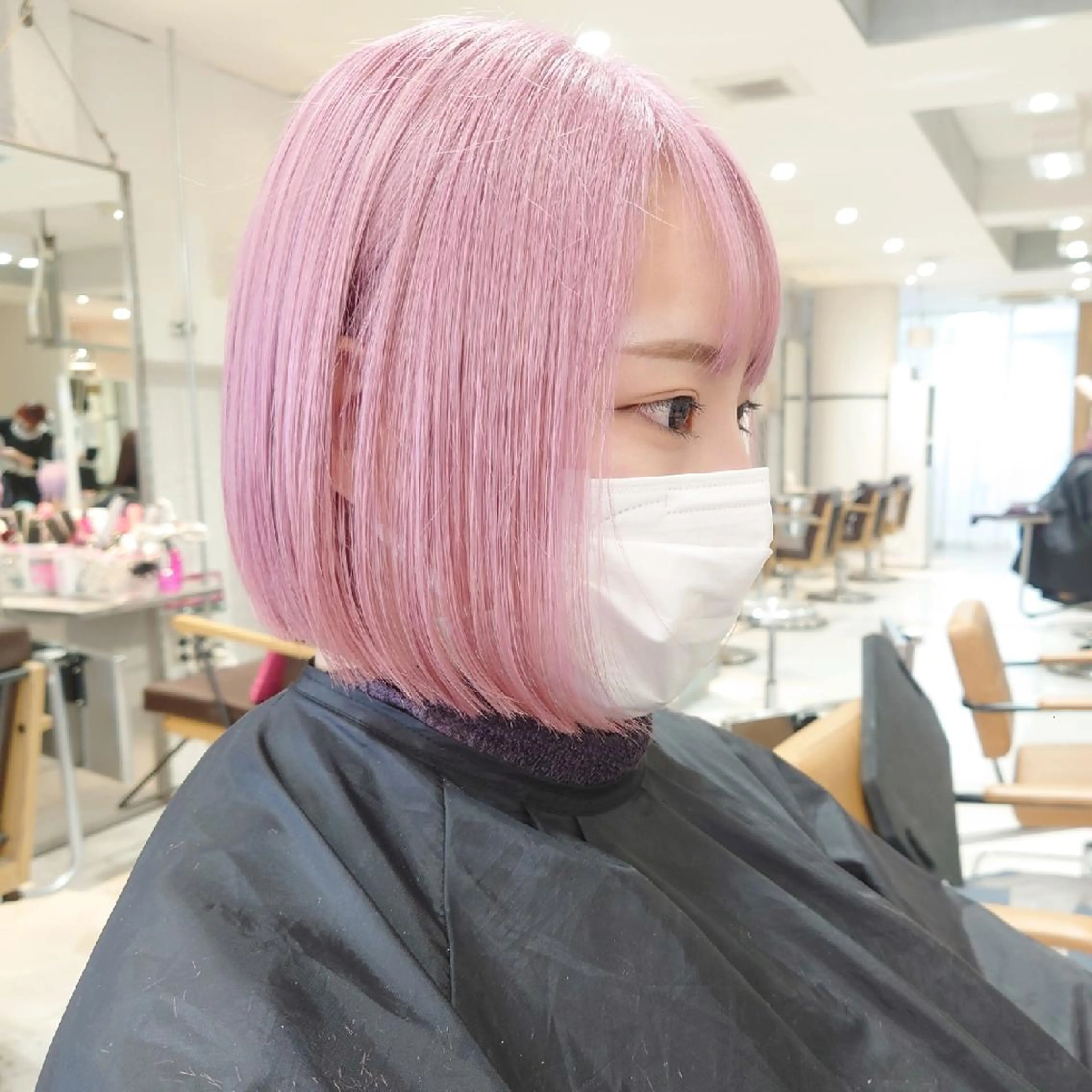 （再来）ブリーチカラーから一ヶ月以内限定✨色味補充カラー+極艶トリートメントの写真