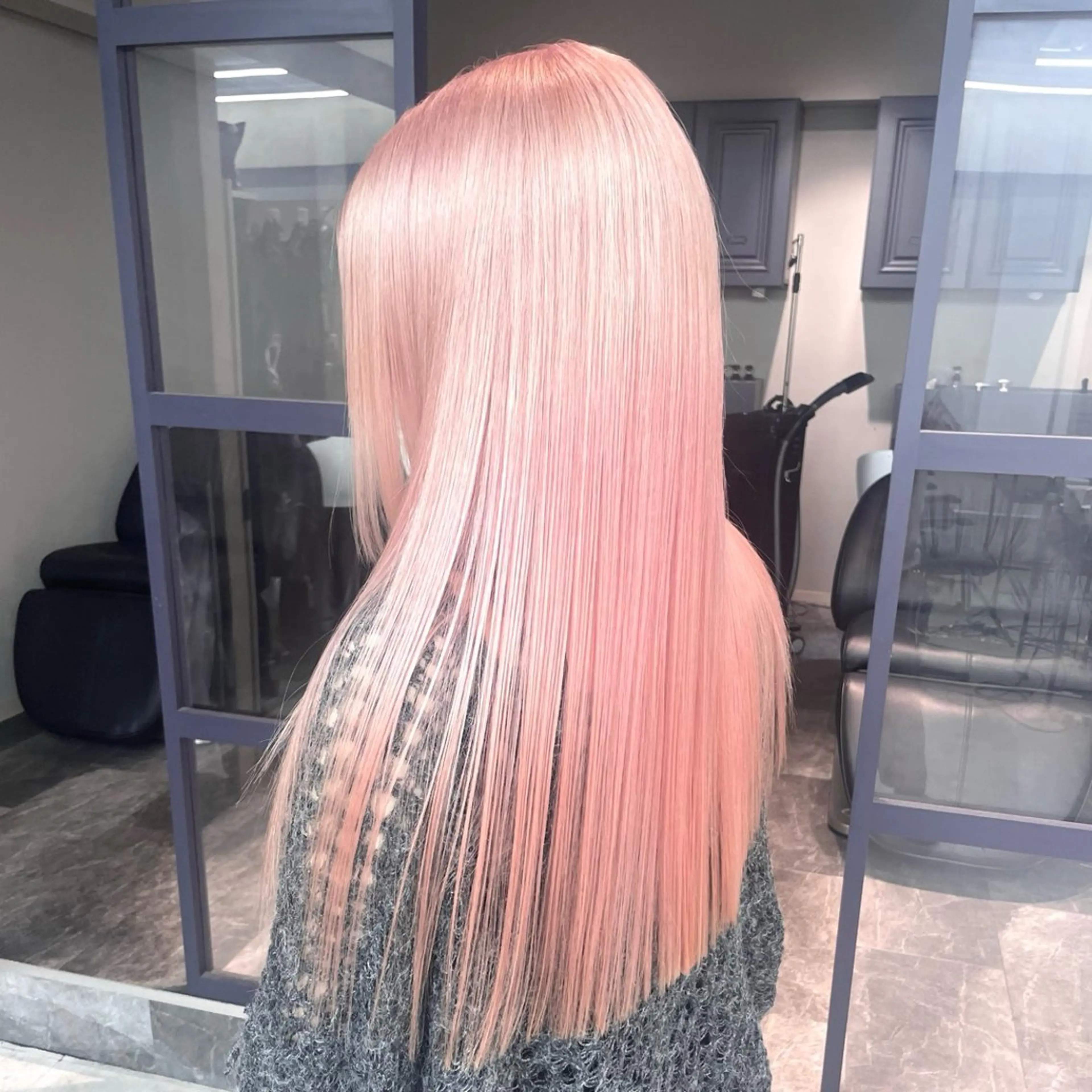 ロング カラー ブリーチ ヘアカラー メンズパーマ🔵 ハイトーン✨原田慎也のヘアスタイル