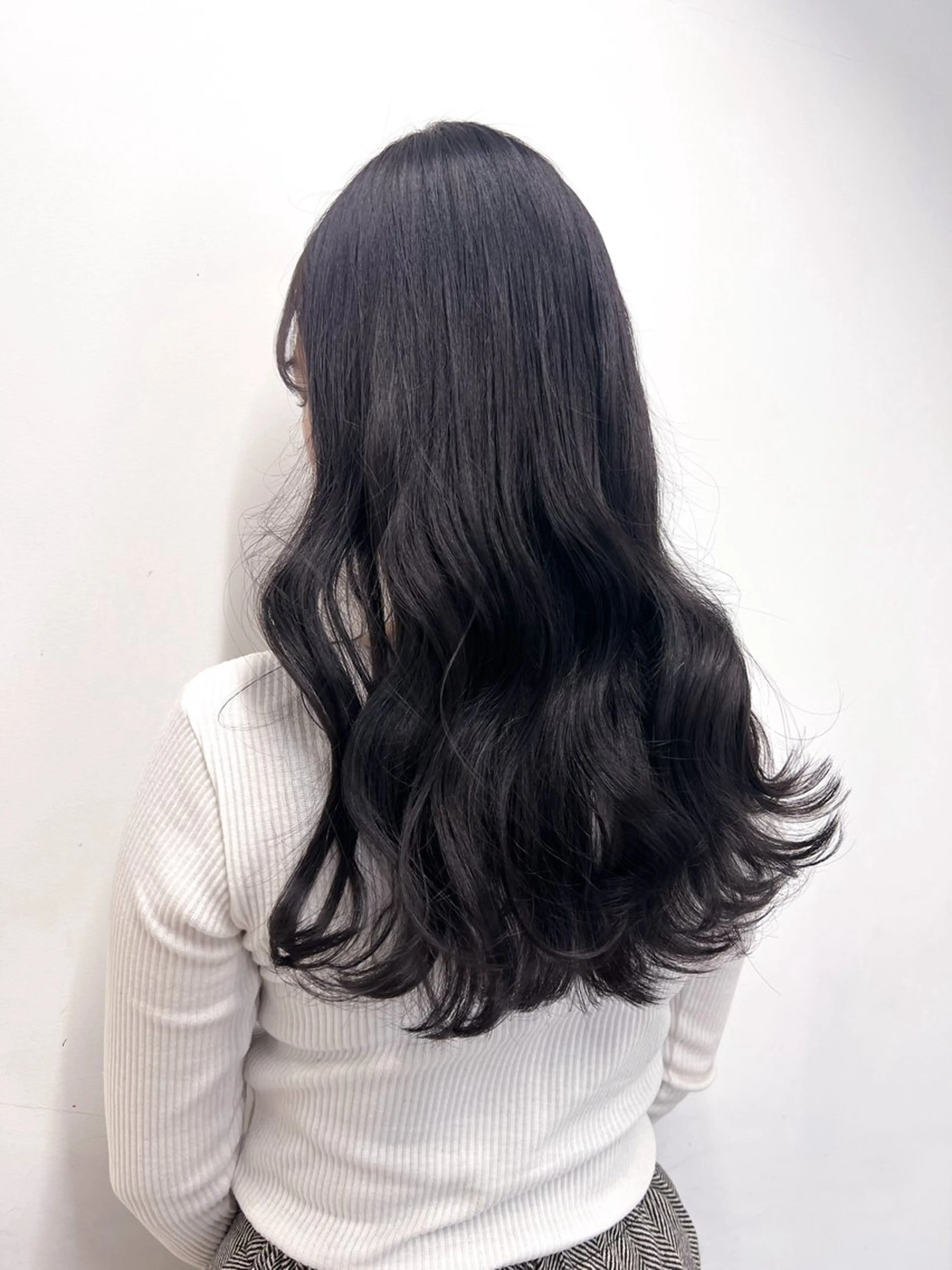 ロング カラー カット ヘアカラー トリートメント ブリーチなし/カラー 専門店ASOBIのヘアスタイル