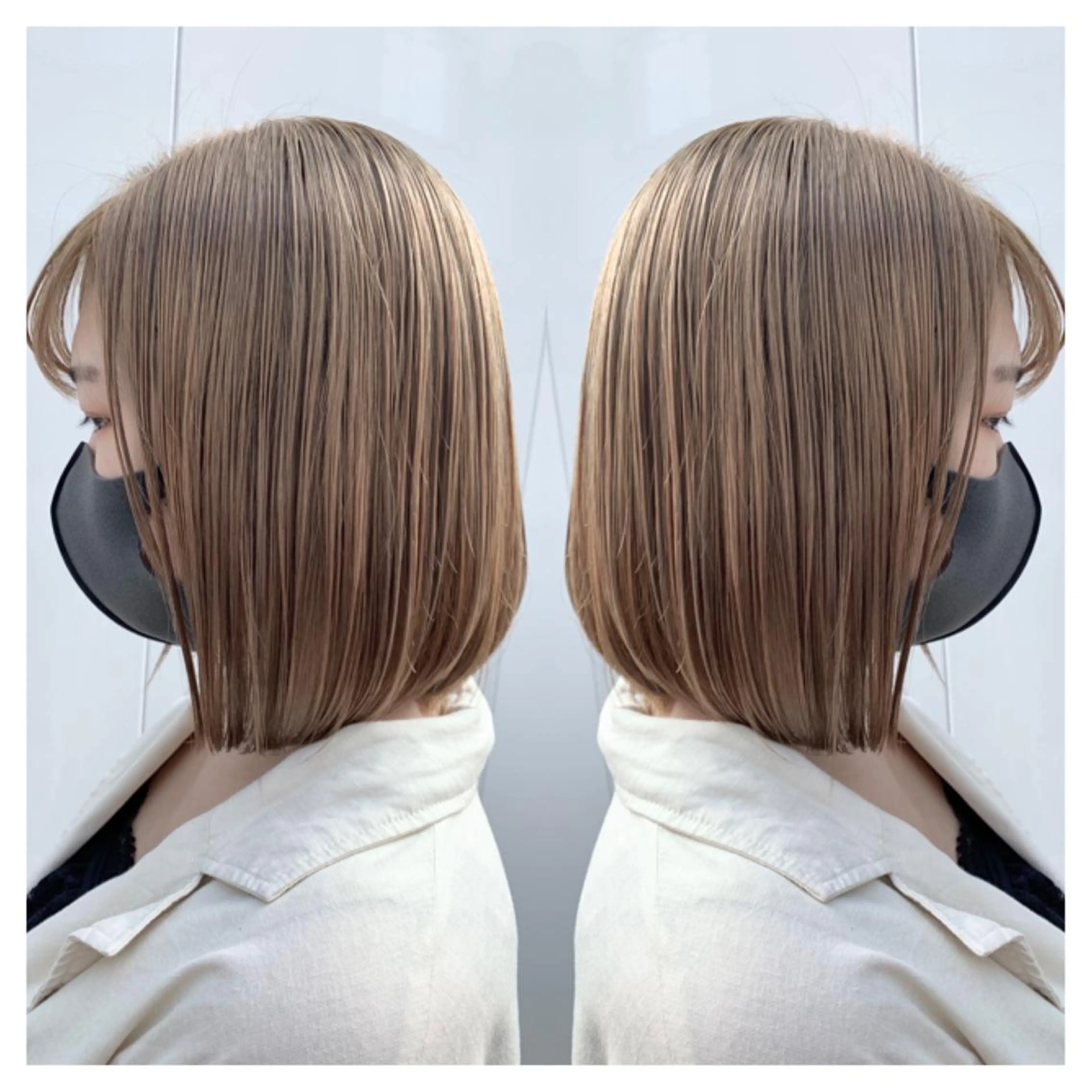 ミディアム カラー ヘアカラー トリートメント 村山 茉衣のヘアスタイル