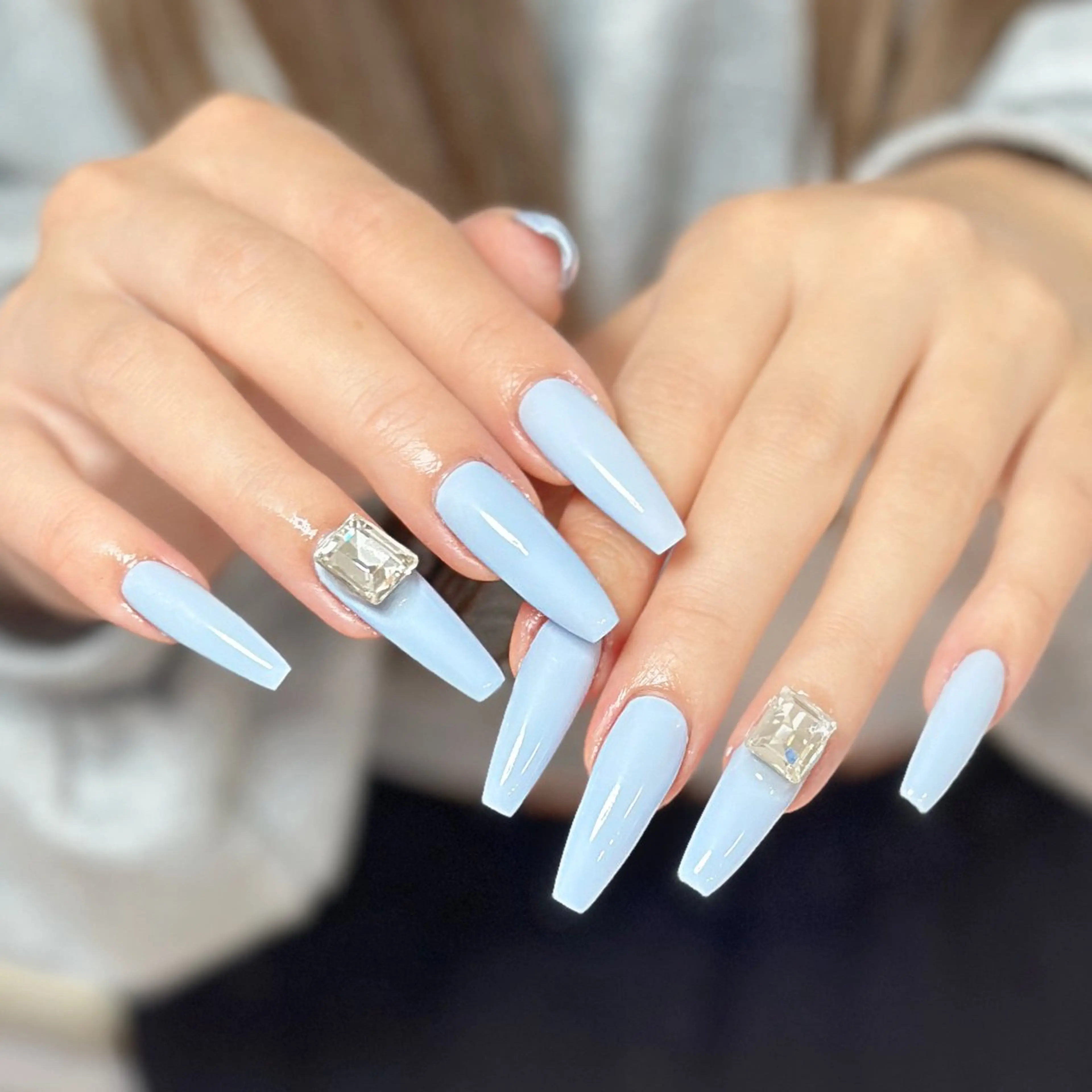 ネイル アートネイル オーロラネイル チークネイル フレンチネイル ガラスフレンチ ハンドネイル 🎀🎀YooLi Nail Salonのネイルデザイン