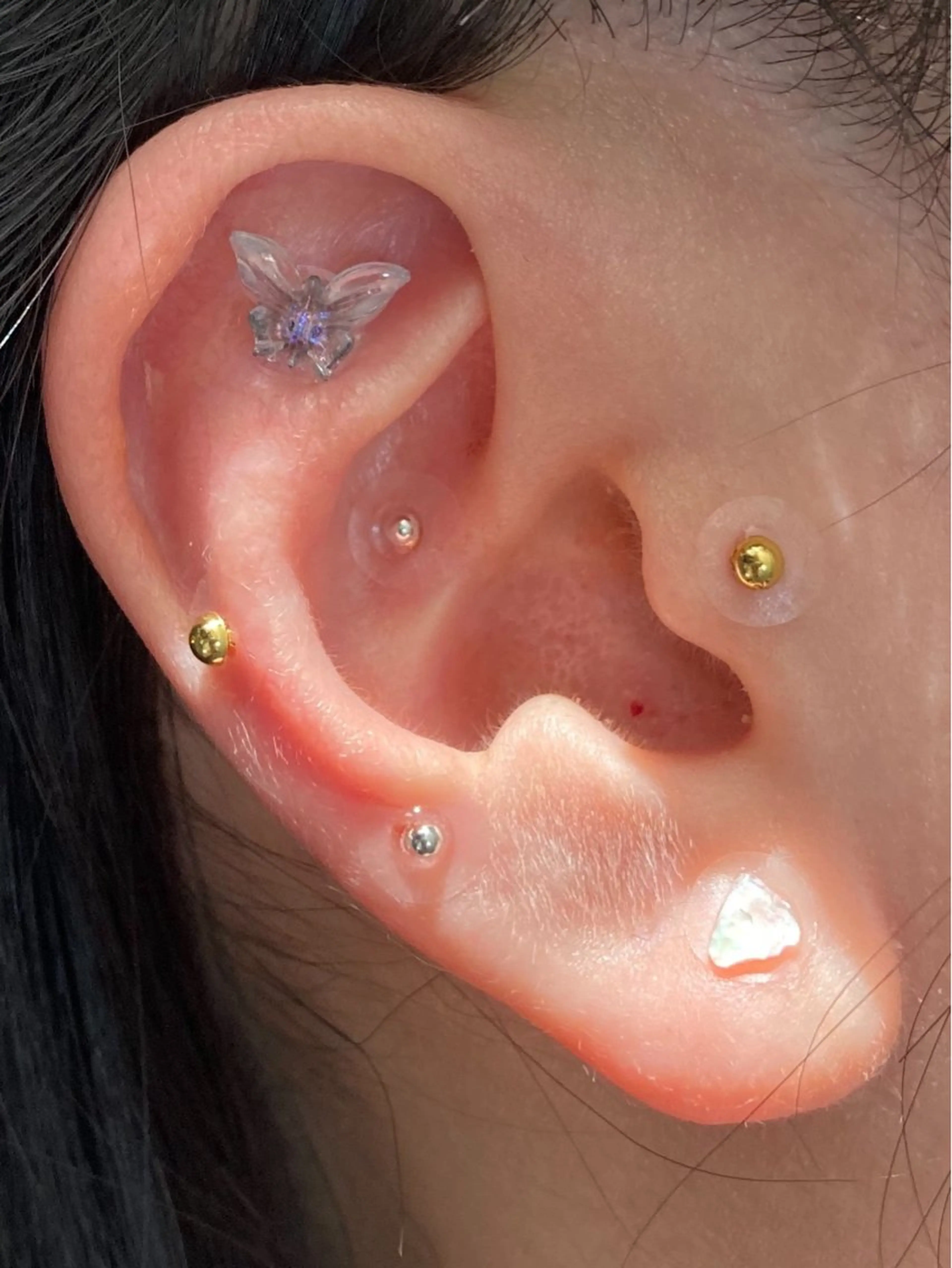 耳つぼジュエリー 10パーツの写真