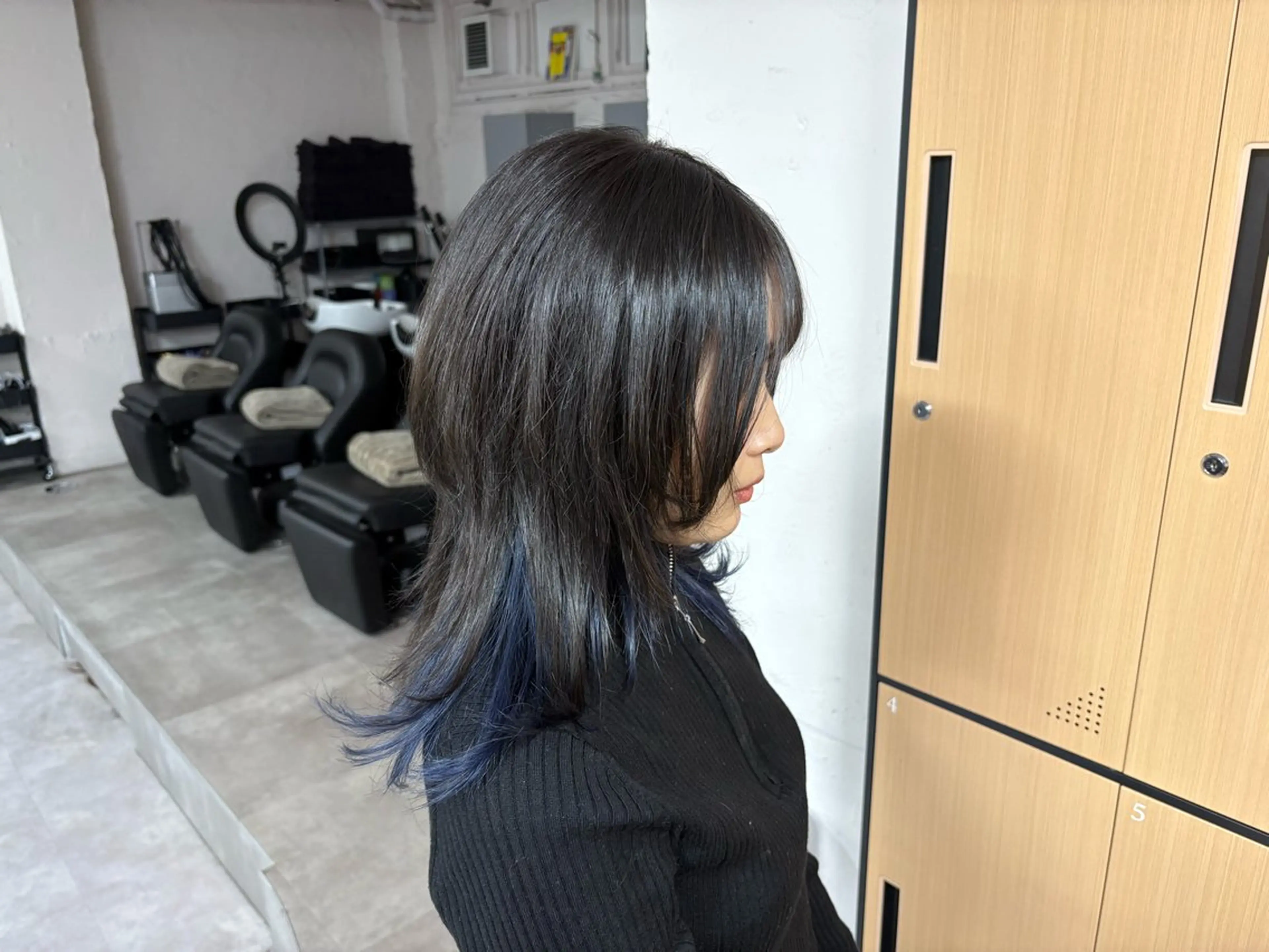 セミロング tokute 中野真咲🐺のヘアスタイル