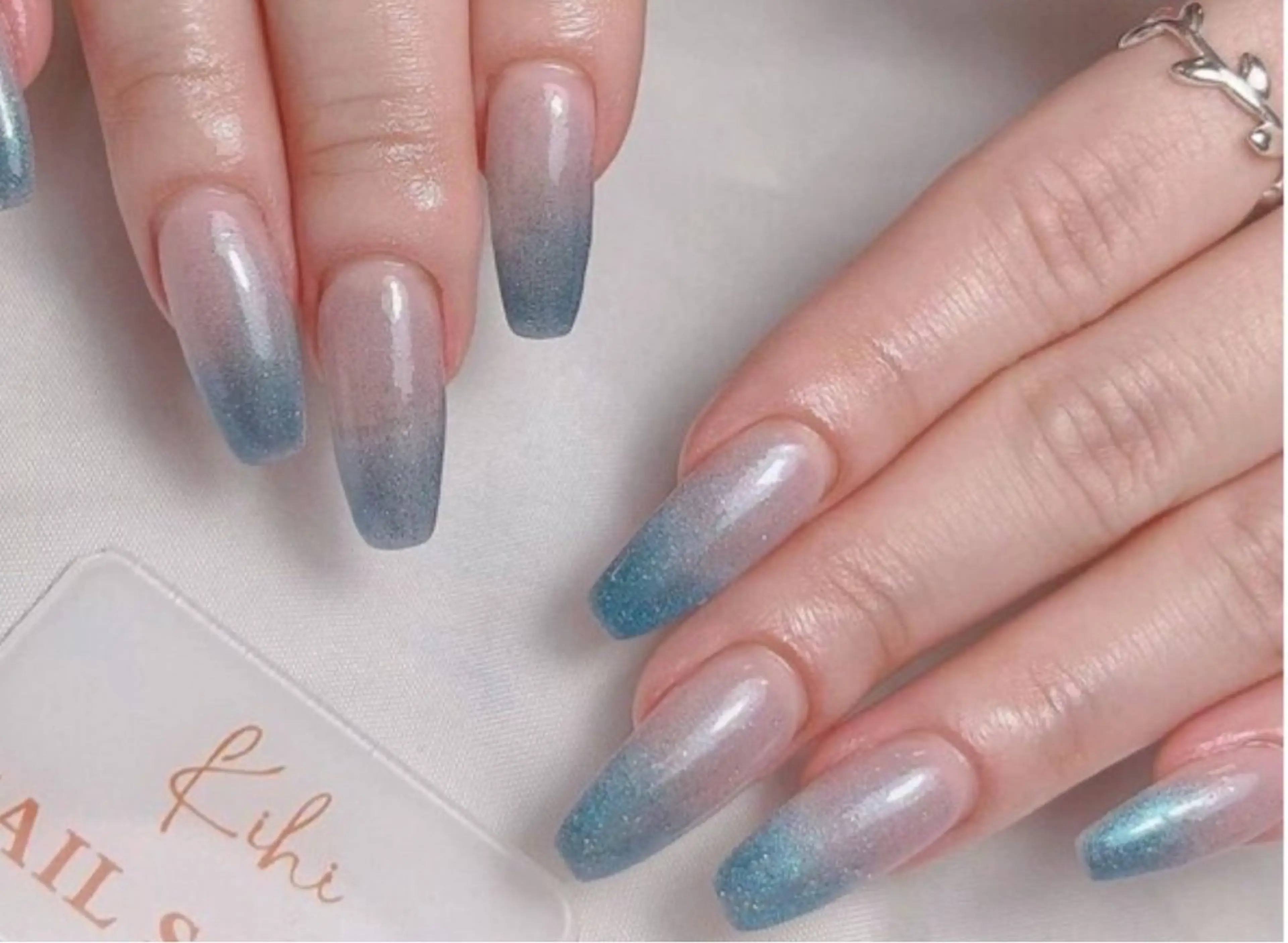 ネイル アートネイル フレンチネイル ジェルネイル グラデーション 韓国ネイル 村中 ハナのネイルデザイン