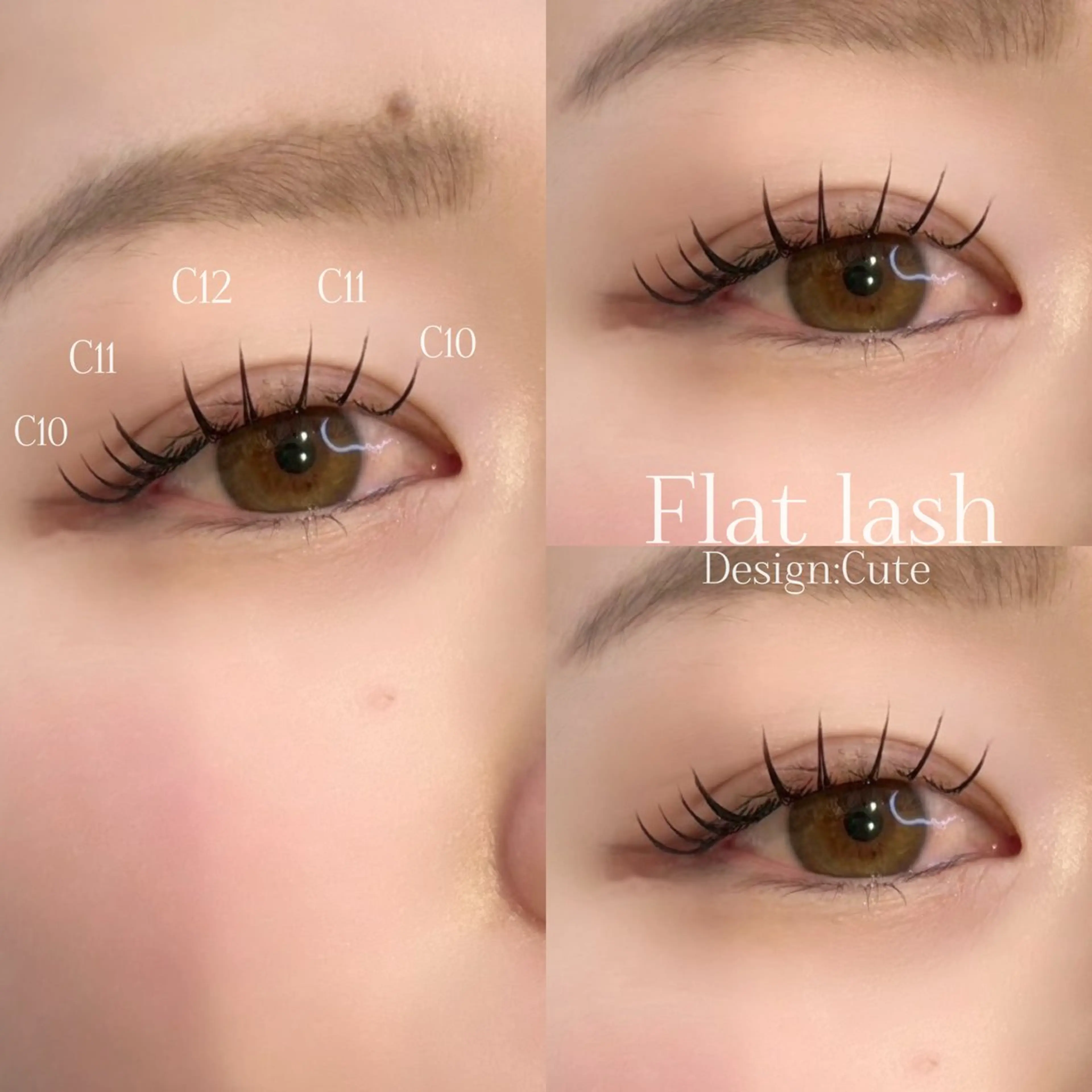 マツエク・マツパ マツエク Cile'm mokaのマツエク・マツパデザイン