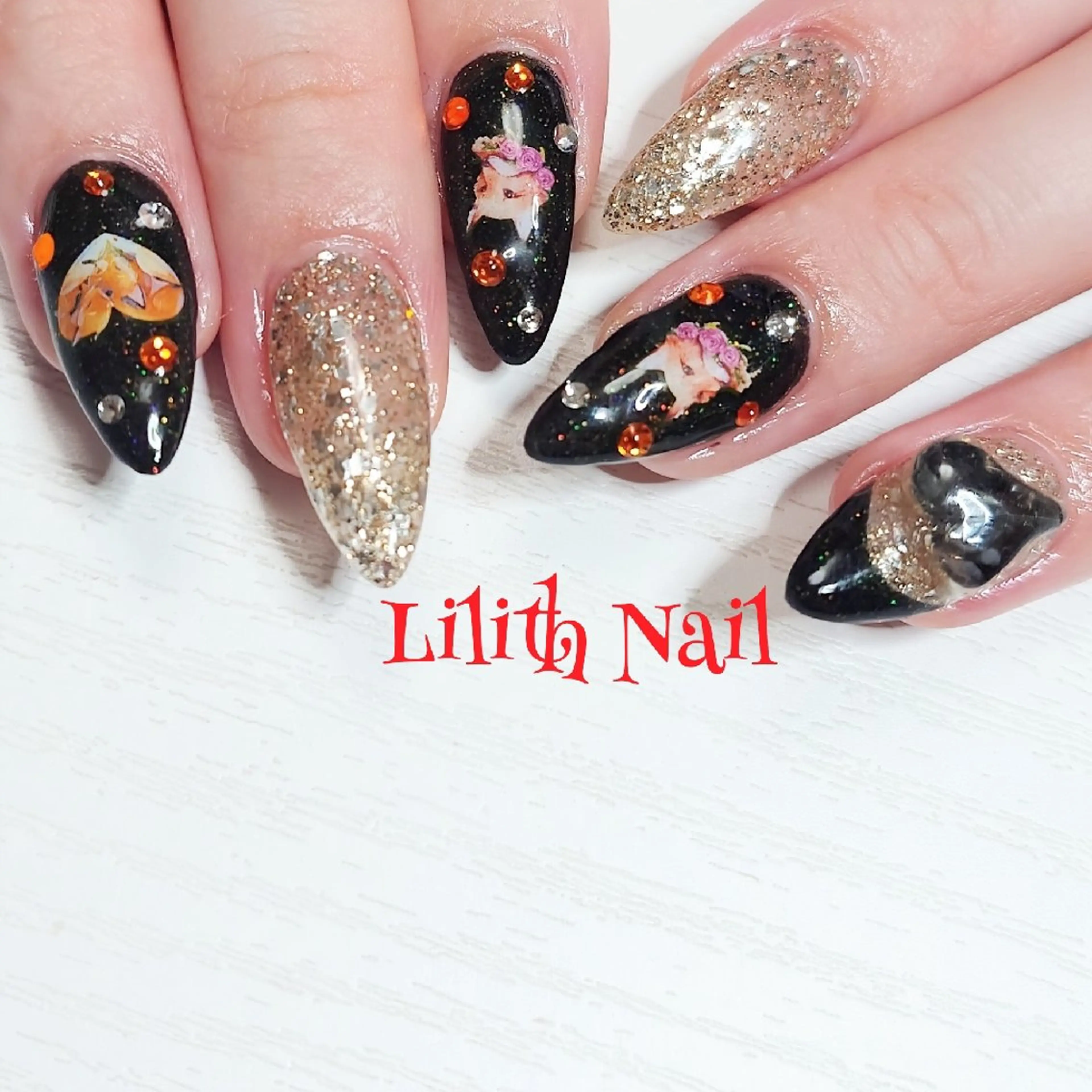 ネイル 持ち込み ハンドネイル Lilith Nailのネイルデザイン