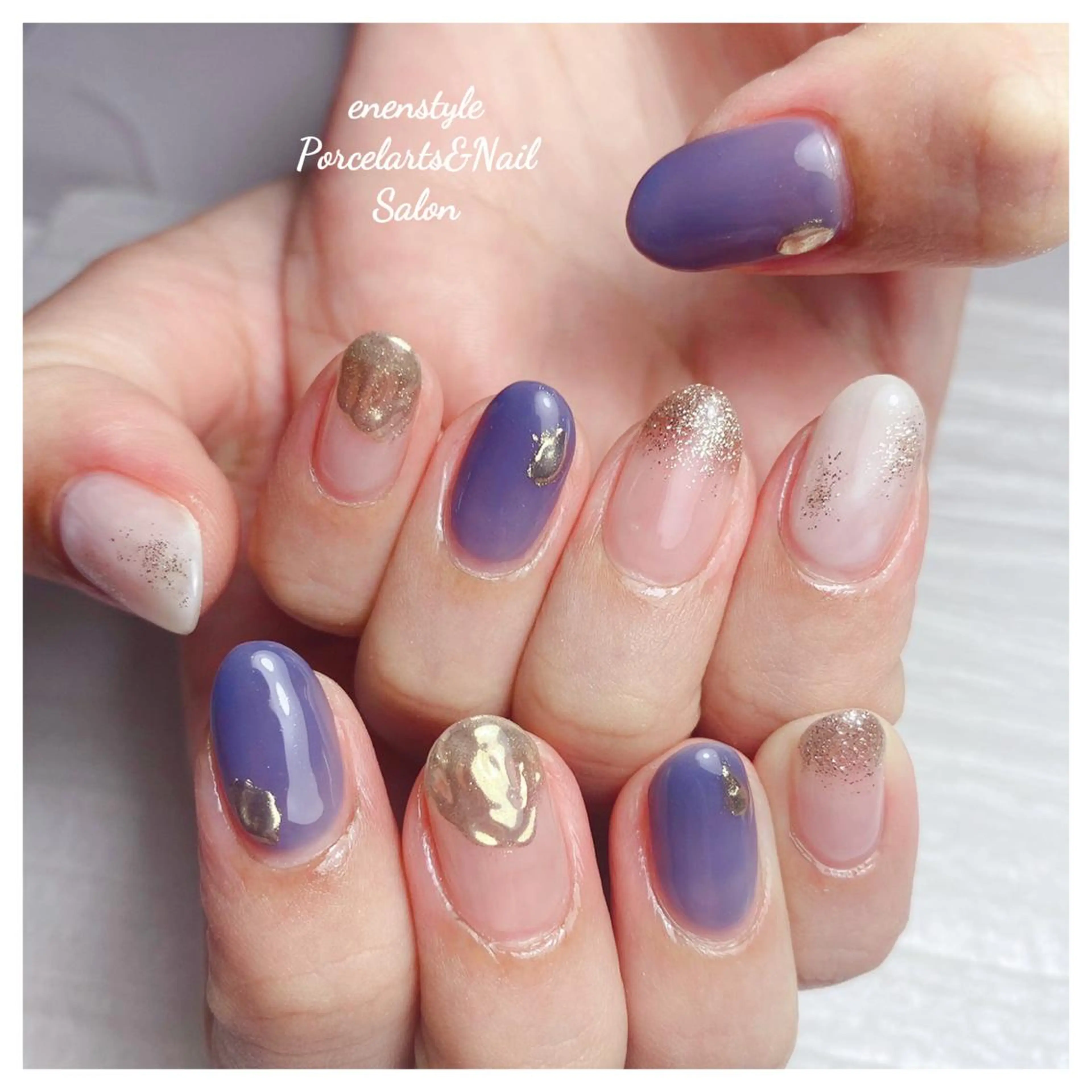 ミディアム ネイル 👑enen style👑のネイルデザイン