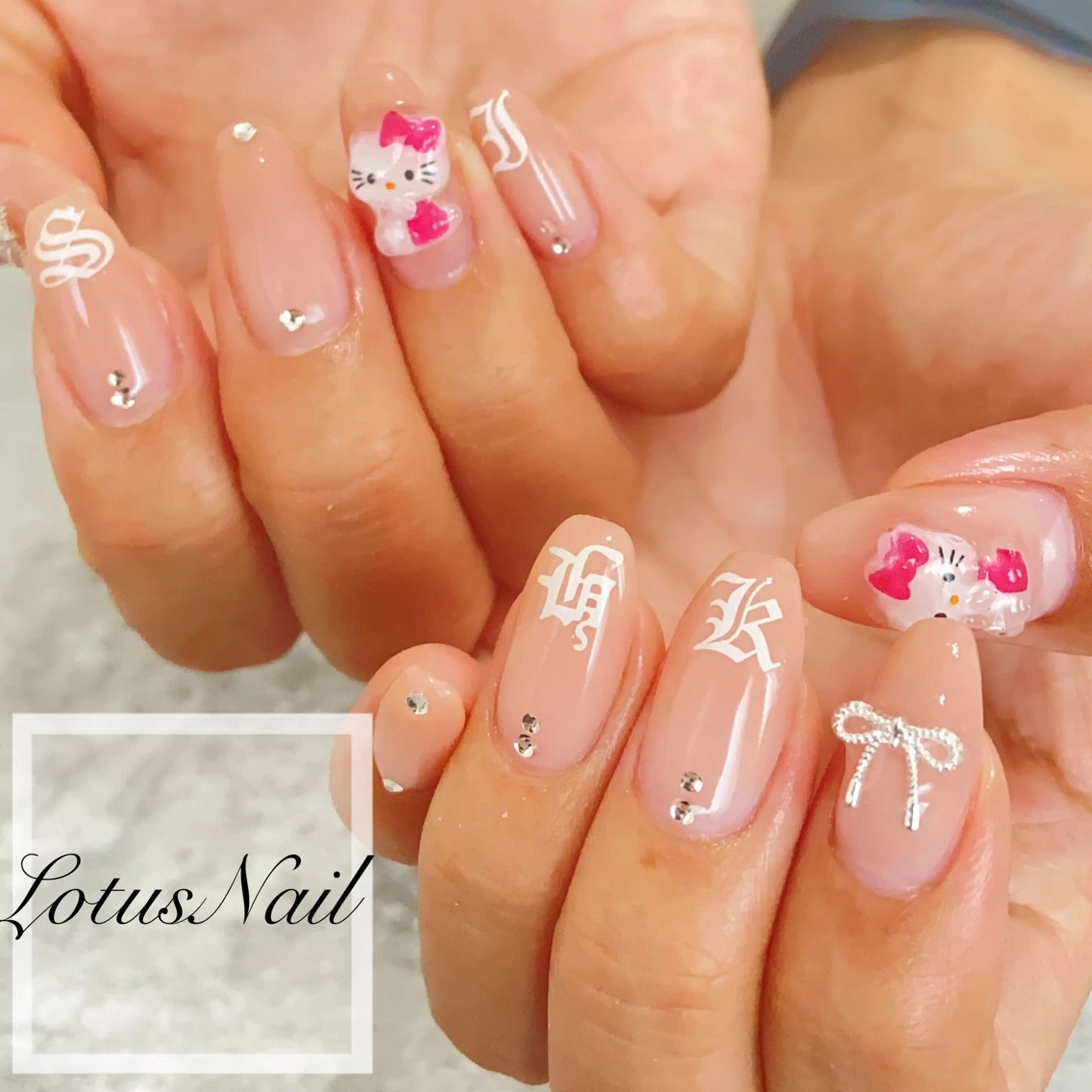 ネイル ピンク Lotus Nailのネイルデザイン